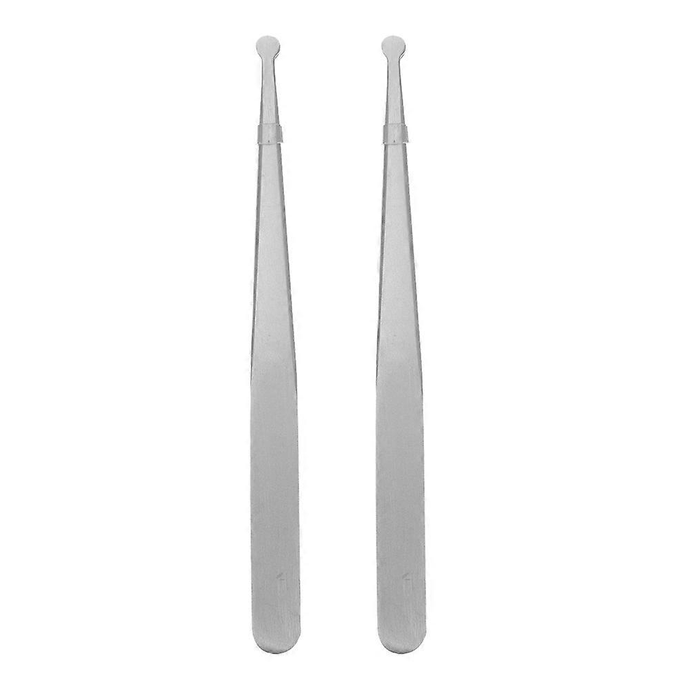 Anti-Static Tweezers Stainless Tweezers for Stamp 2Pcs
