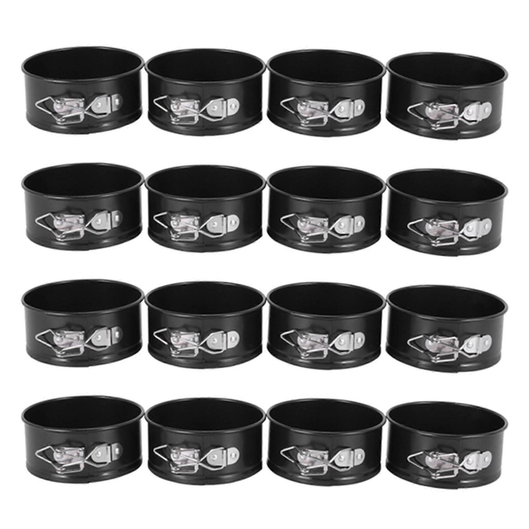 4-Inch Mini Springform Pan Set - 16 Piece Small Nonstick Cheesecake Pan for Mini Cheesecakes, Pizzas