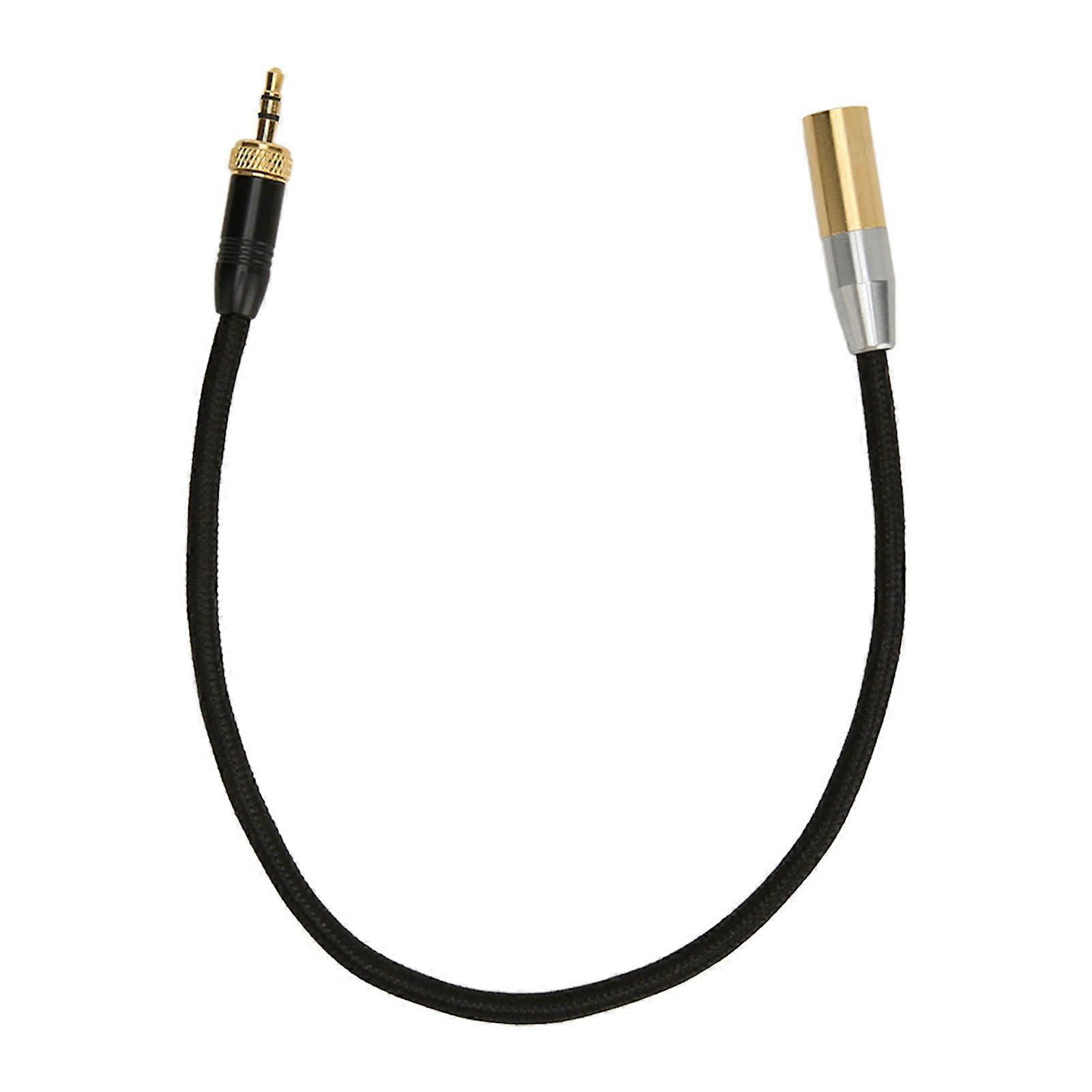 3.5mm to Mini XLR Cable Internal Thread Gold Plated 3 Pin Stereo Noiseless Sound Adapter Cord for BMPCC Camcorder