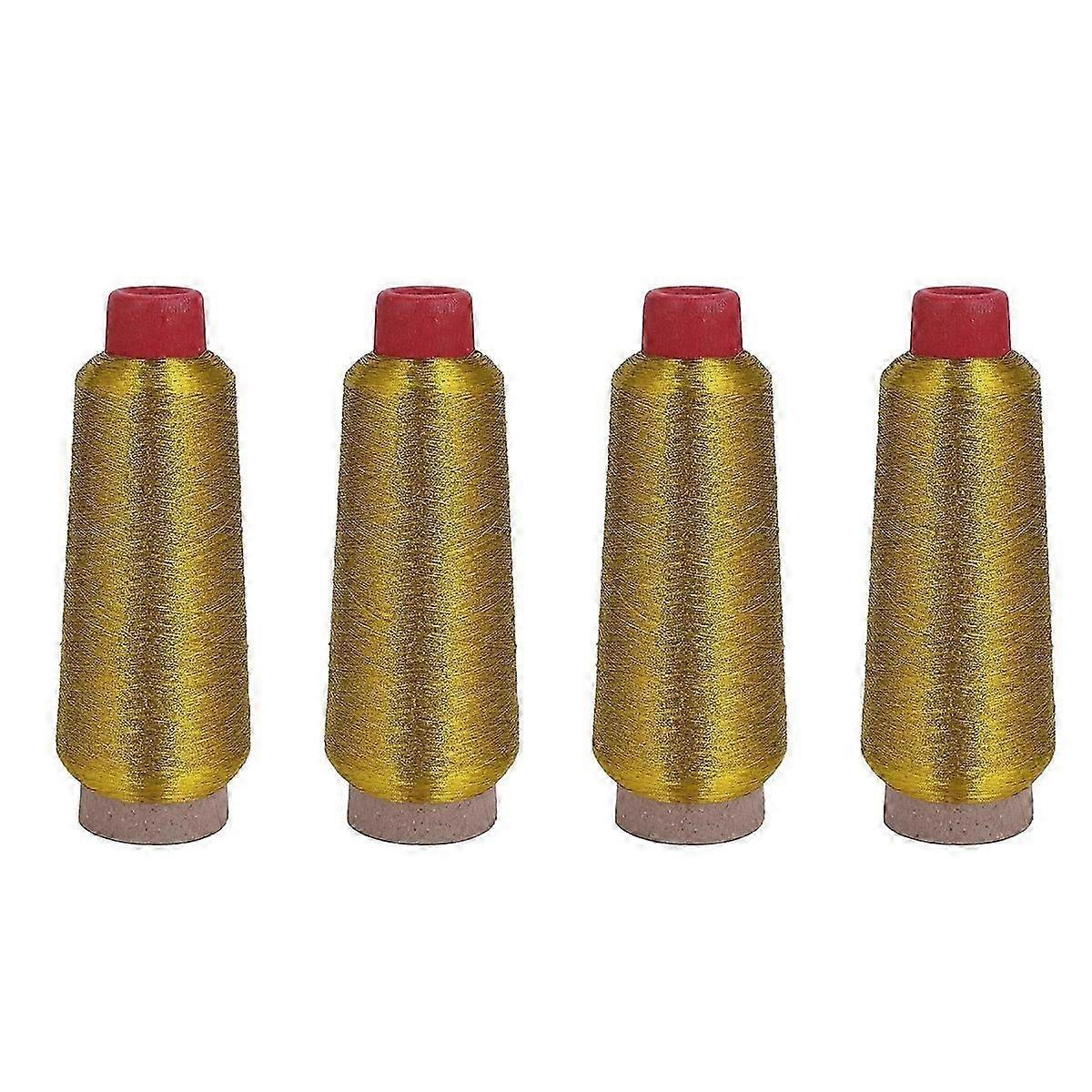 Gold/Silver Computer - Embroidery Threads 3000M Sewing Thread Line Textile Metallic Yarn Woven Embro