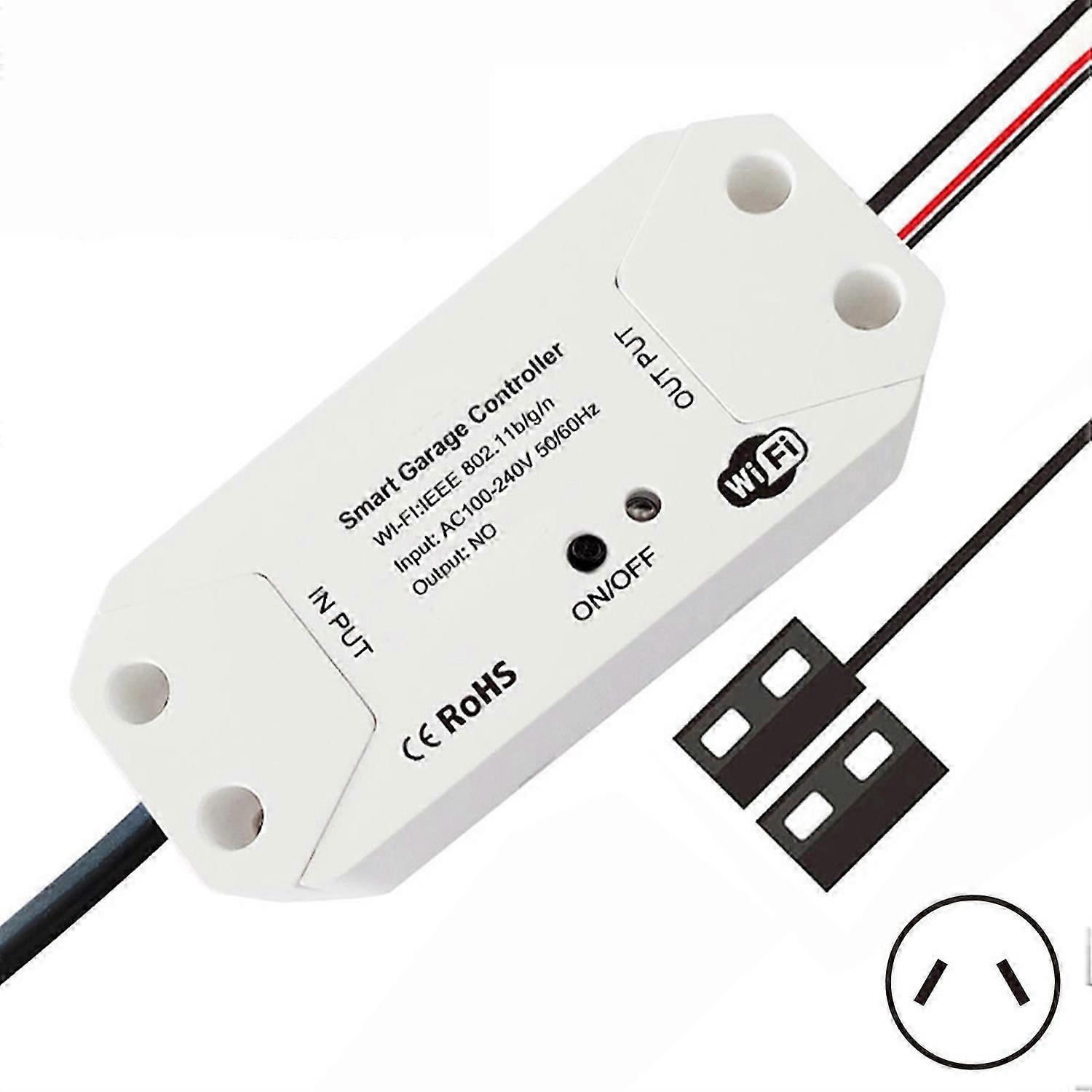 Tuya Smart WiFi Garage Door Controller - Alexa/Google Home Voice Control, Remote App & Timer