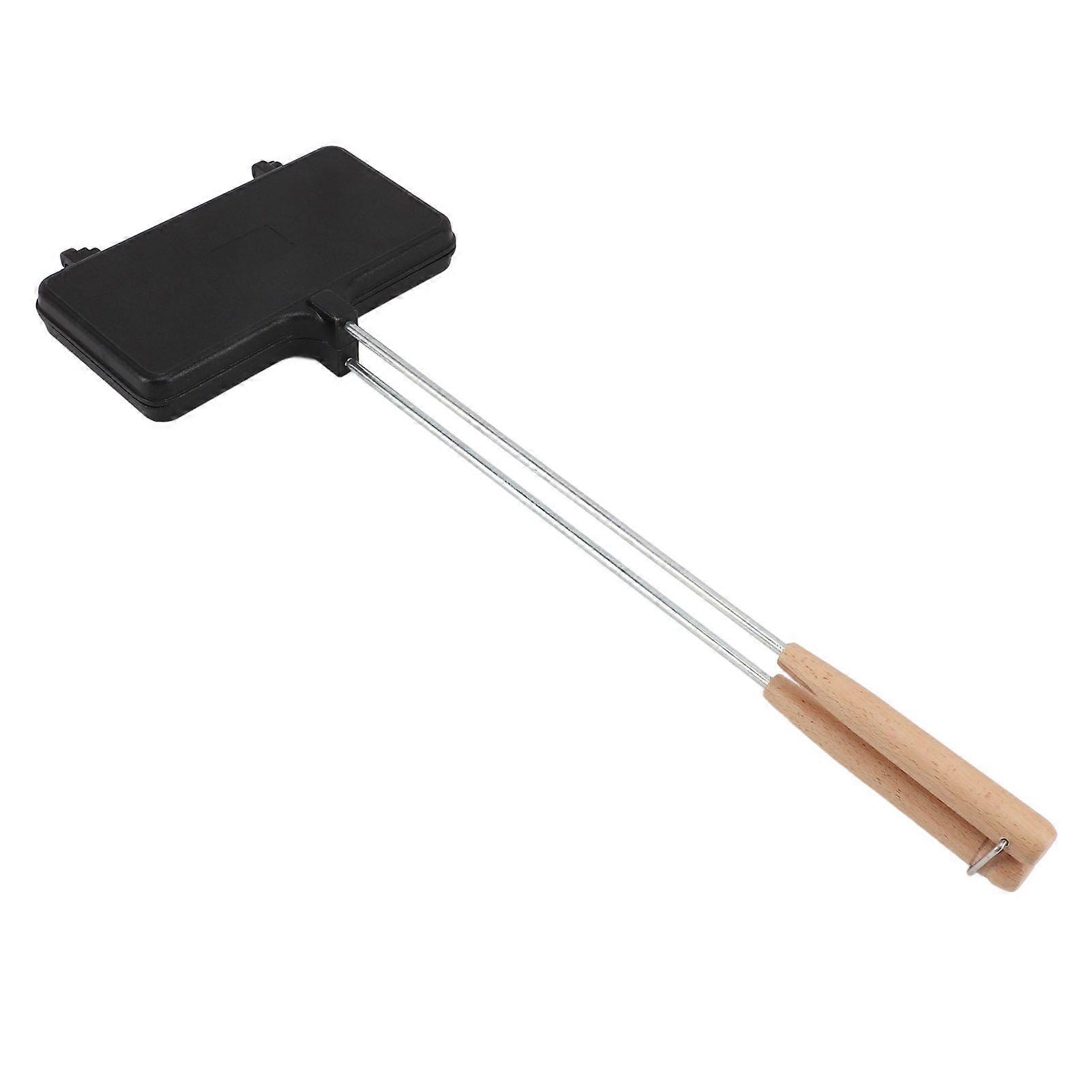 Grilling Pan Versatile Even Heat Easy Cleaning Rugged Sandwiches Grill Pan with Long Handle for Toasts