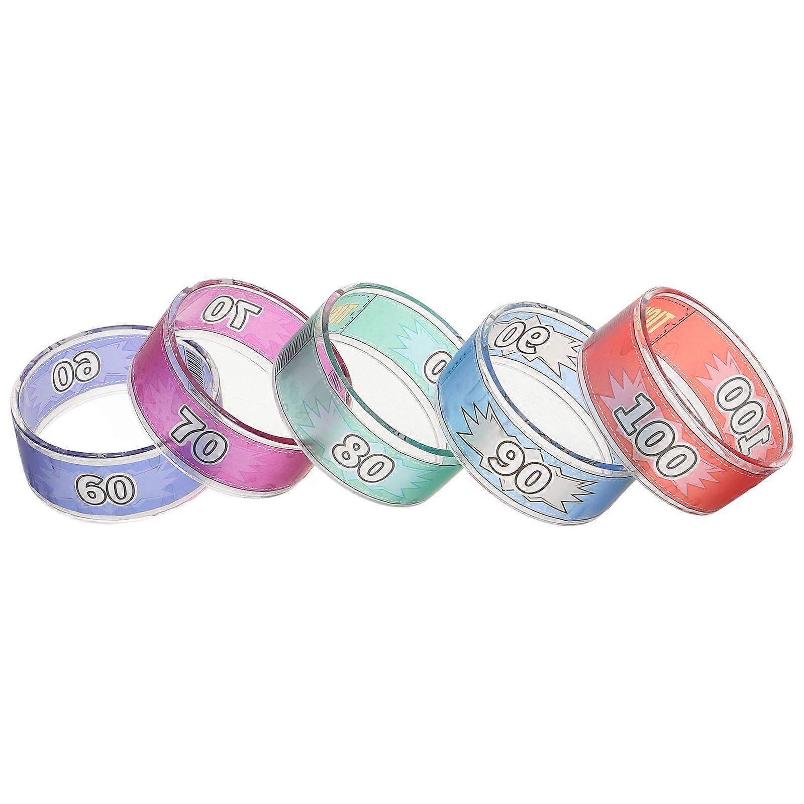 Claw Machine Accessories Plastic Wristbands for Concerts 5Pcs Event Use