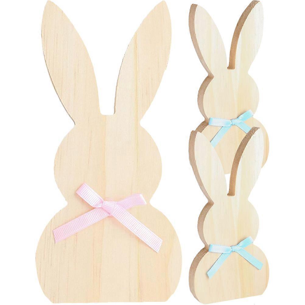 Bunny Table Signs Easter Decorations for Decor 9Pcs DIY Ornaments