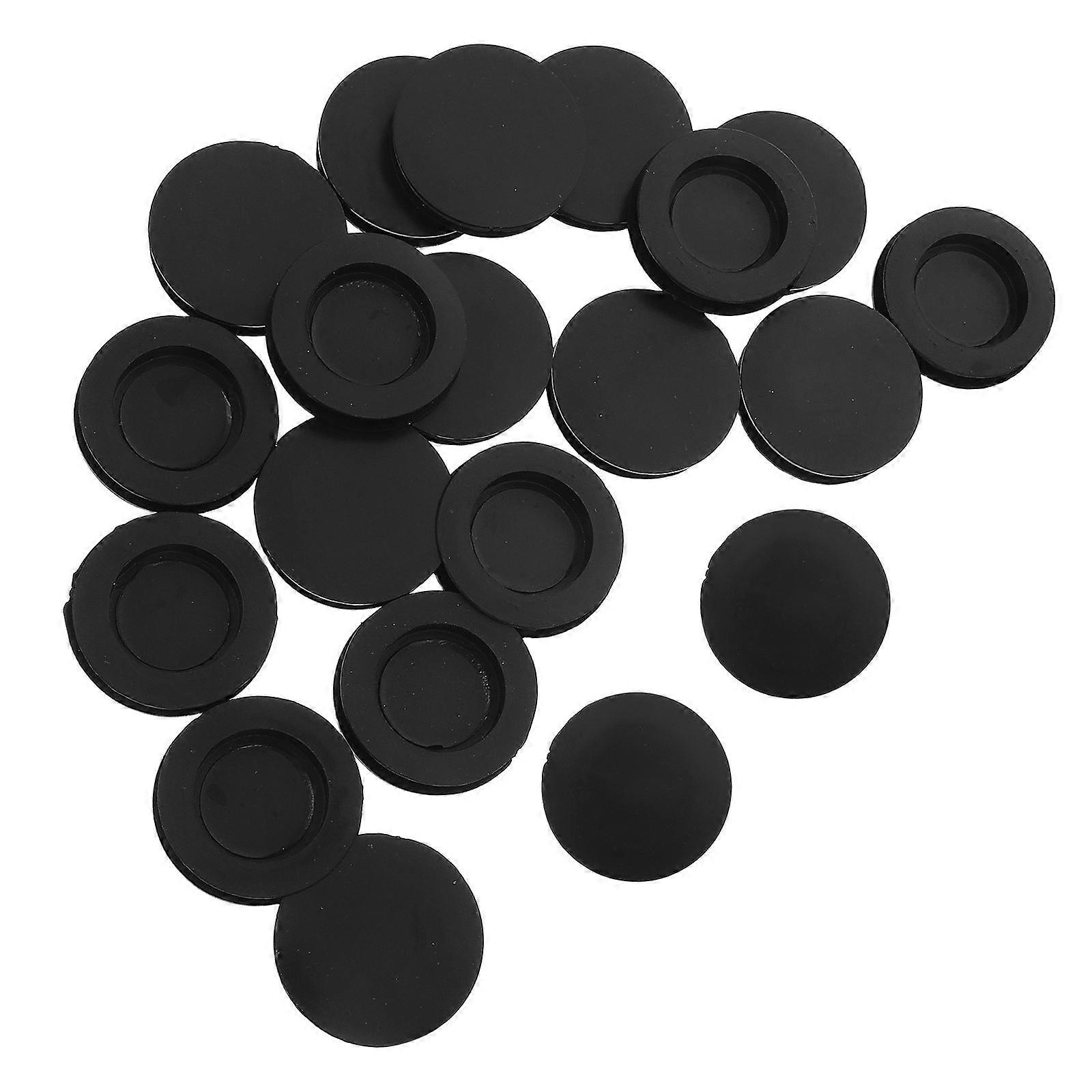 Rubber Piggy Bank Stopper for Saving Box Plug Round Closure 80Pcs Black