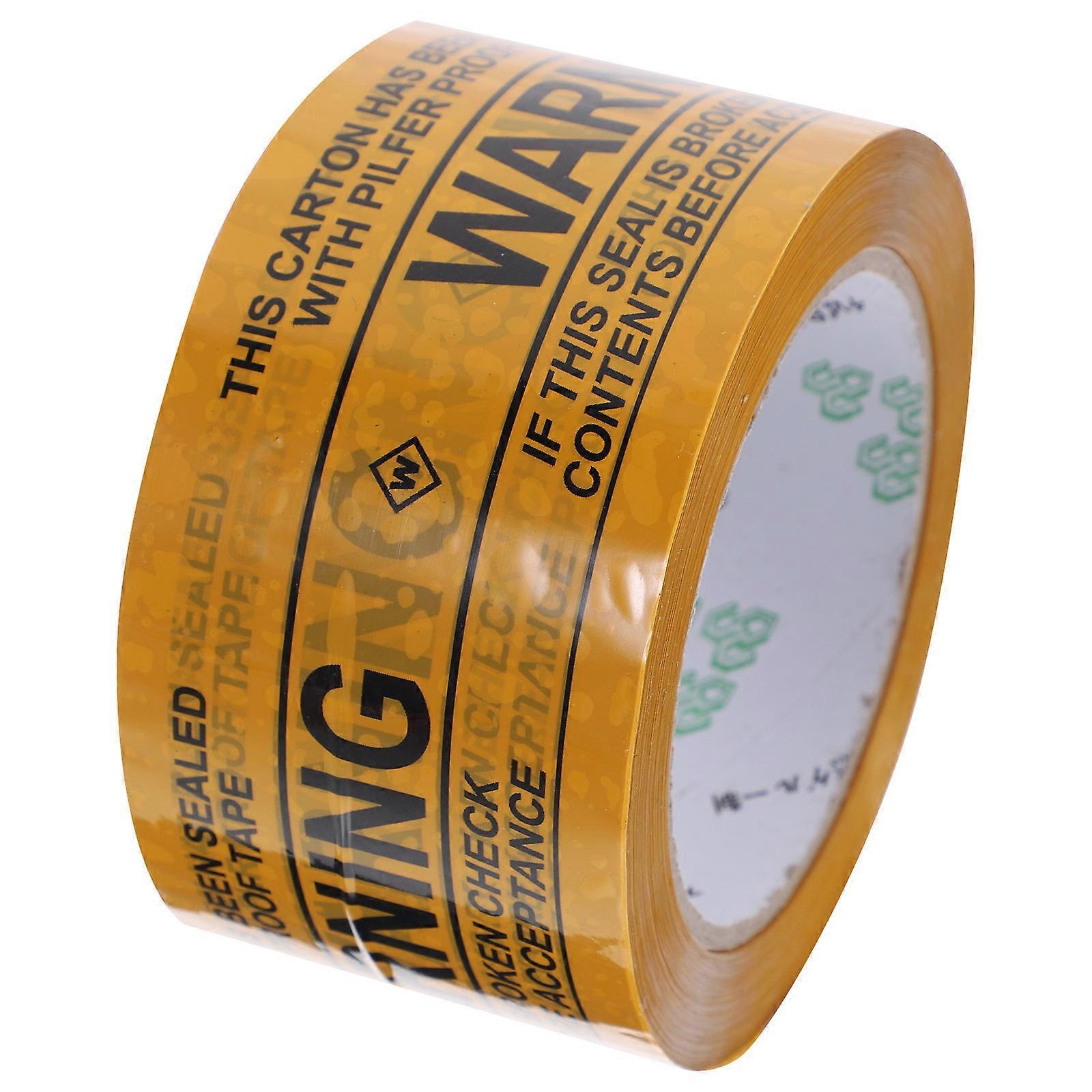 Warning Tape for Packing 4 Rolls Yellow Sealing Tape
