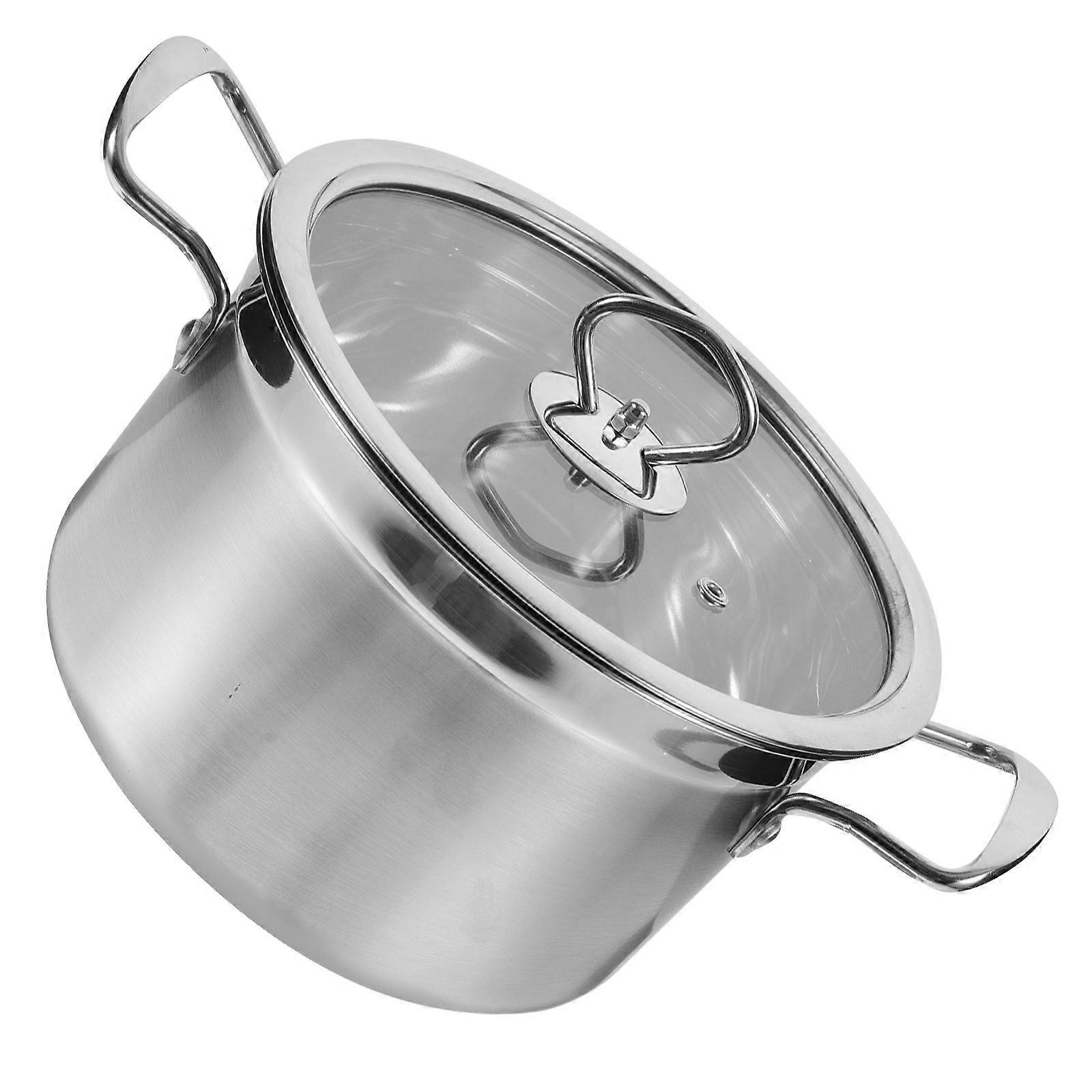 Suppegryde med låg i rustfrit stål, familiemåltider, rektangulær bund, jævn opvarmning, 1 stk.