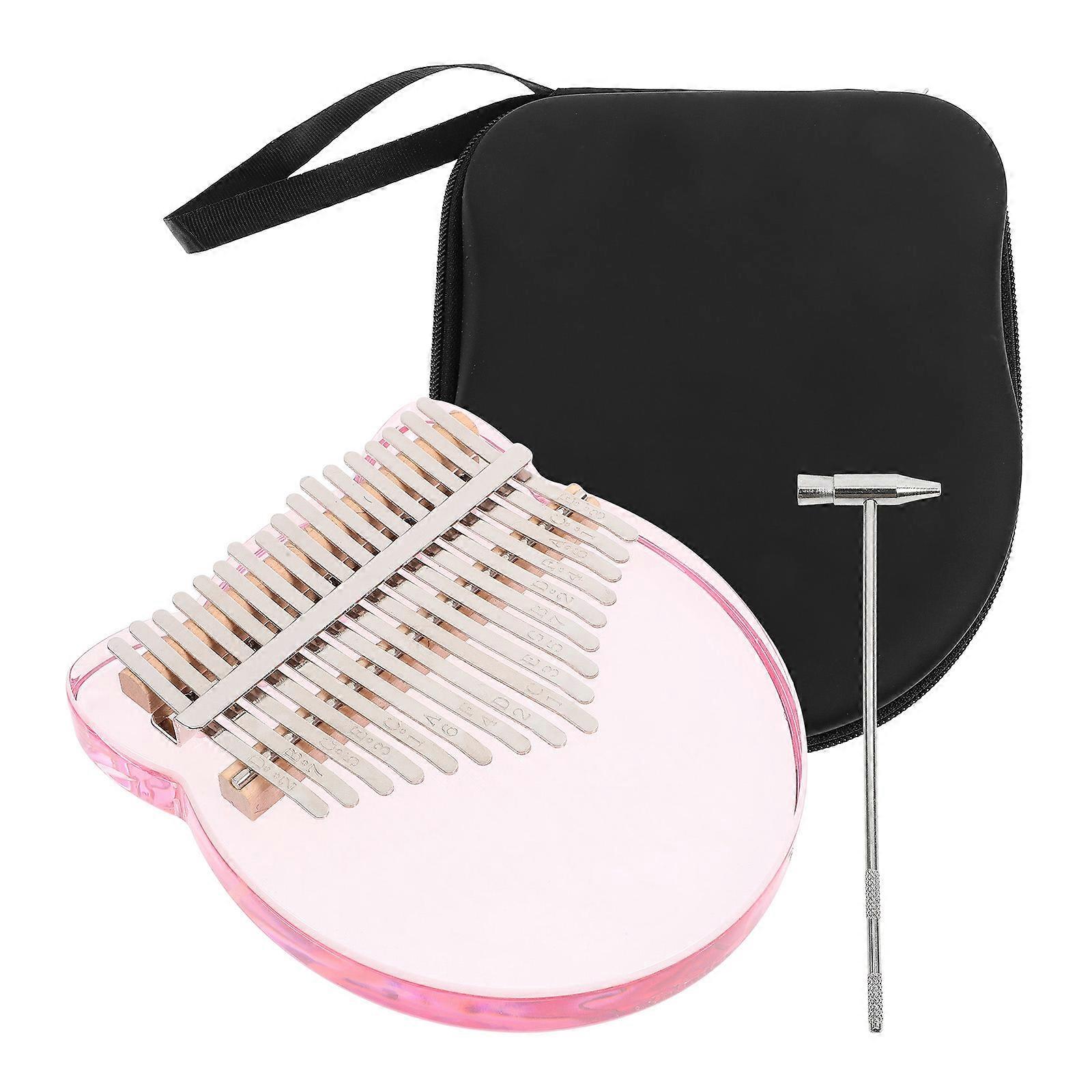 Acrylic Kalimba Finger Piano for Family and Outdoor Use 4 Set in Pink with Professional Performance Features