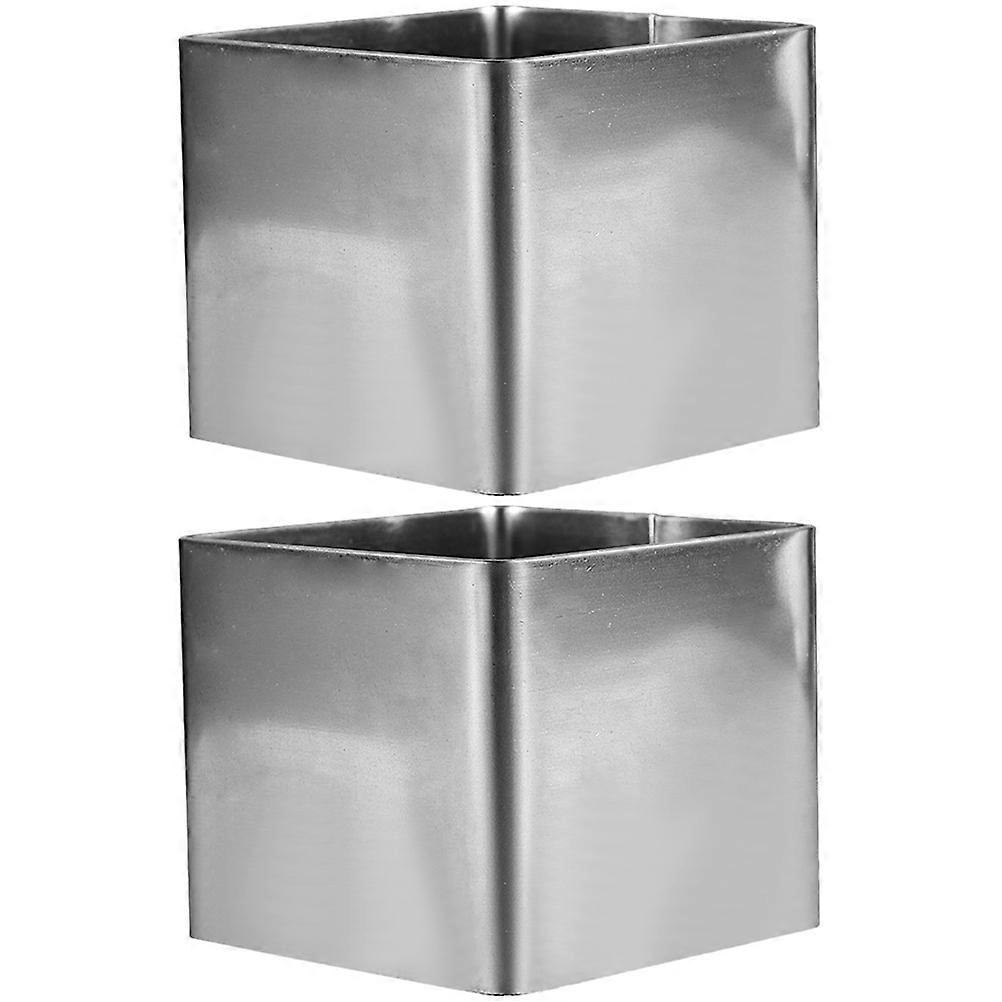 10 Pcs Multipurpose Stainless Steel Cake Ring Tools For Making Mousse Cakes Non-Stick Easy To Clean 5.5X5.5X5.5cm Suitable For Families And Hotels