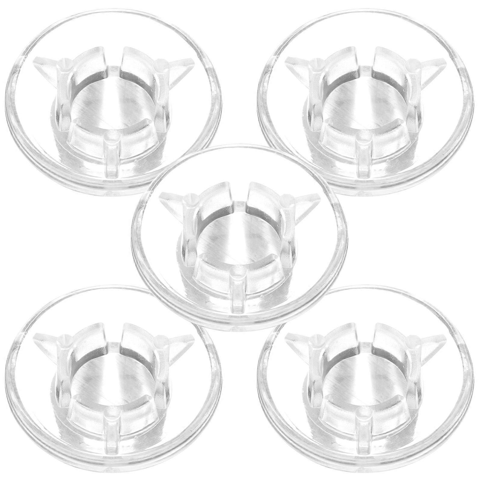 Guitar Footswitch Toppers 10 Pcs For Electric Guitar Performance Transparent Protection Caps