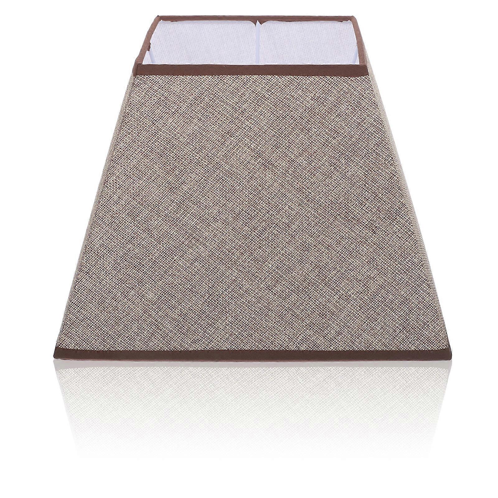 Fabric Lamp Shade for Desk Lamp Coffee Color Linen Cover