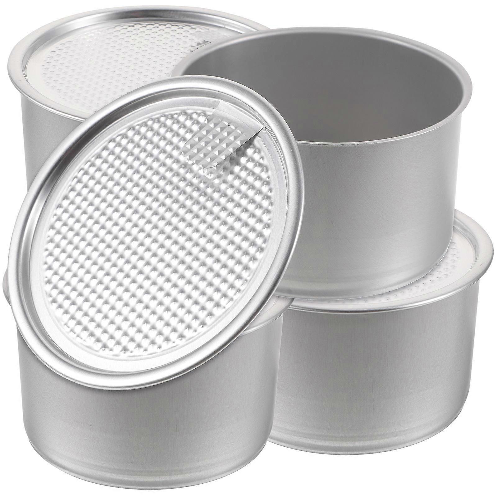 Empty Aluminum Storage Can Containers For Organizing Jewelry And Food 8Pcs Square Design Suitable For Office And Anniversary