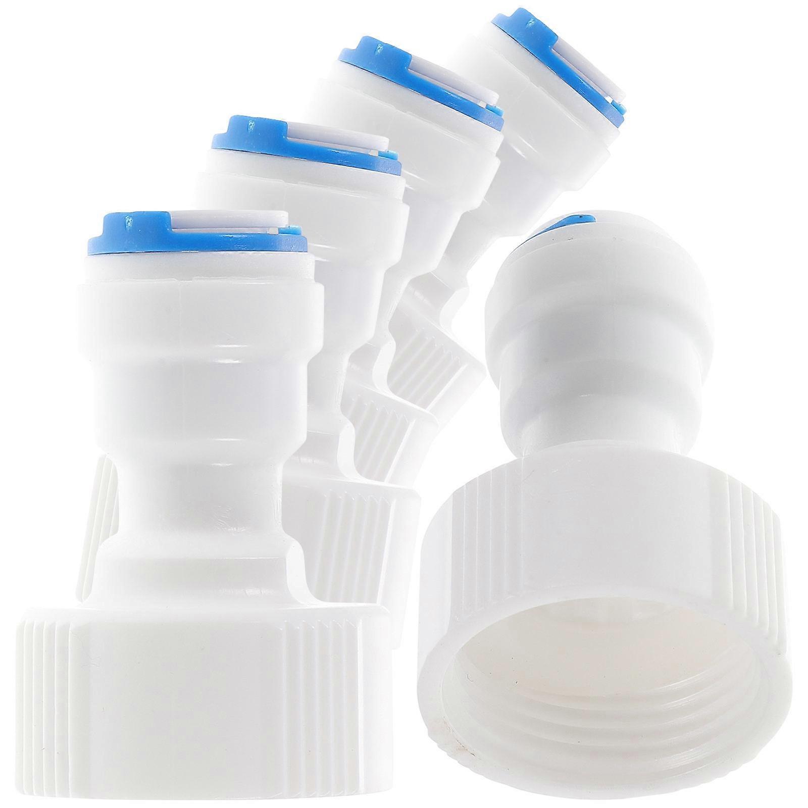 Quick Plumbing Connector 10Pcs White Npt Thread Fittings for Pipe Use