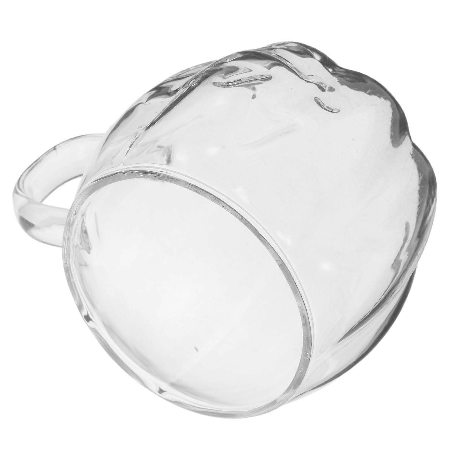 Pumpkin Coffee Mug Glass for Hot Drinks 4Pcs Transparent Single-Layer Cups