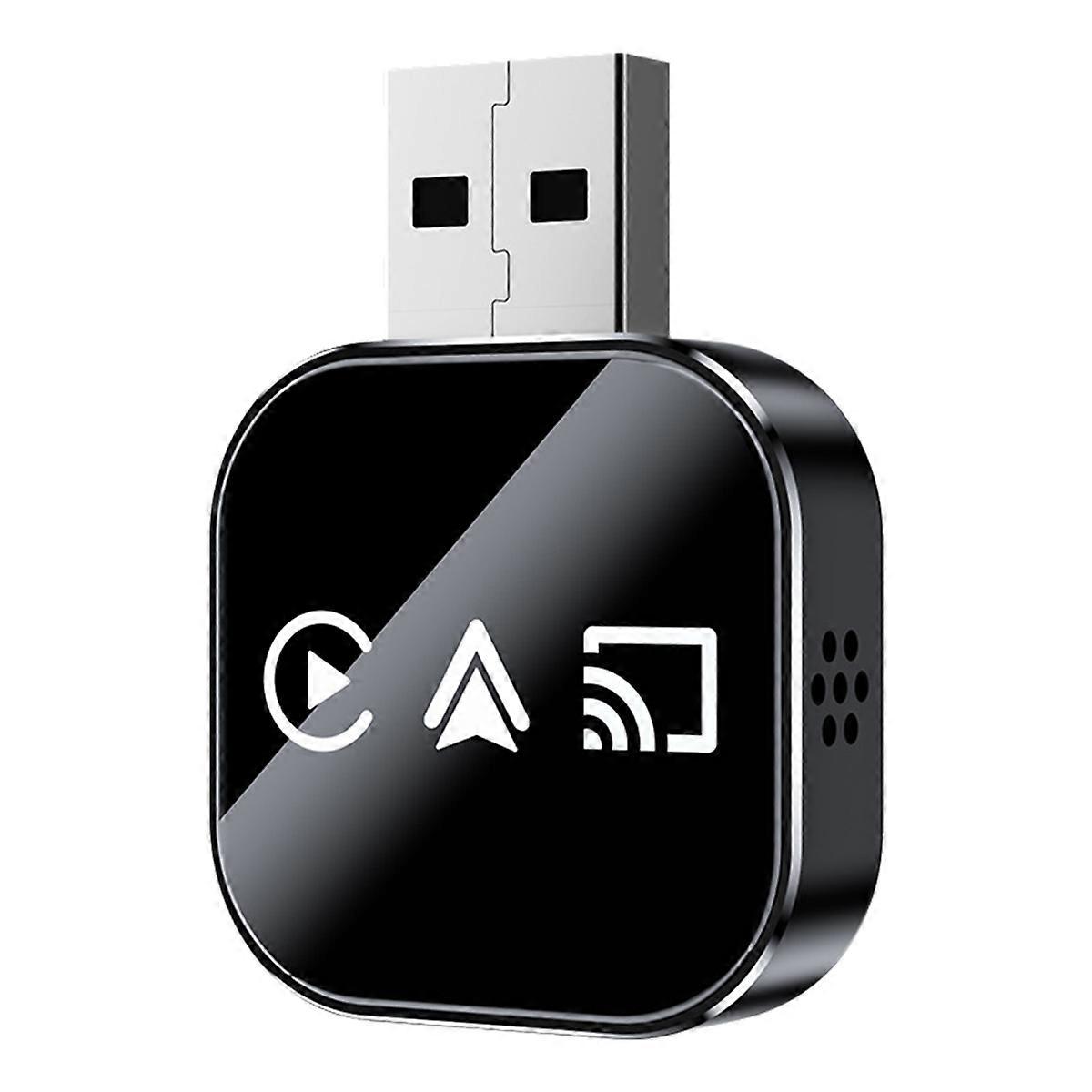 3In1 Wireless Carplay Smart Mirror Link Carplay Android Auto USB Dongle Adapter Wired Carplay to Wireless Plug A