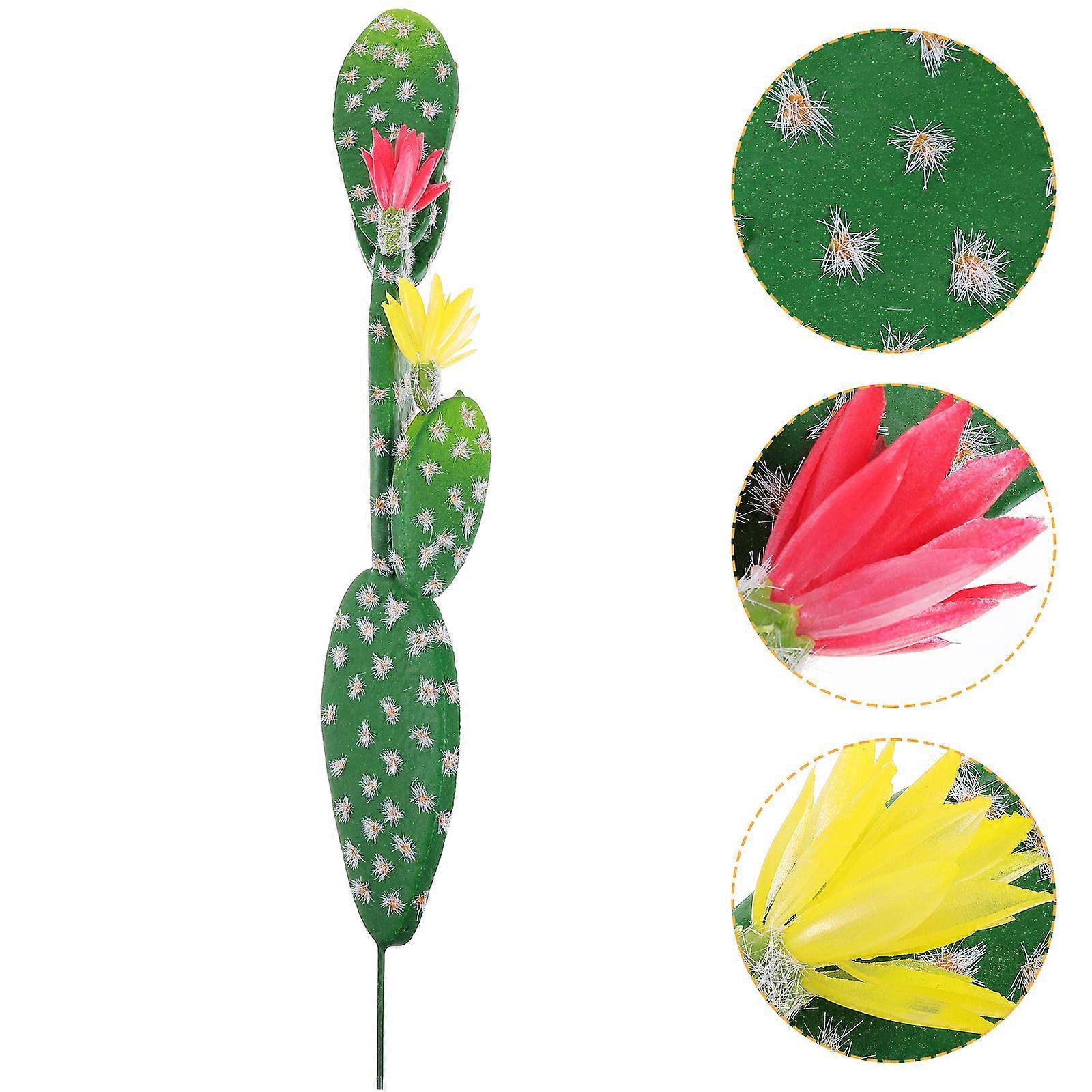 Simulated Cactus Artificial Cactus Decoration 4Pcs for Home Plants Display
