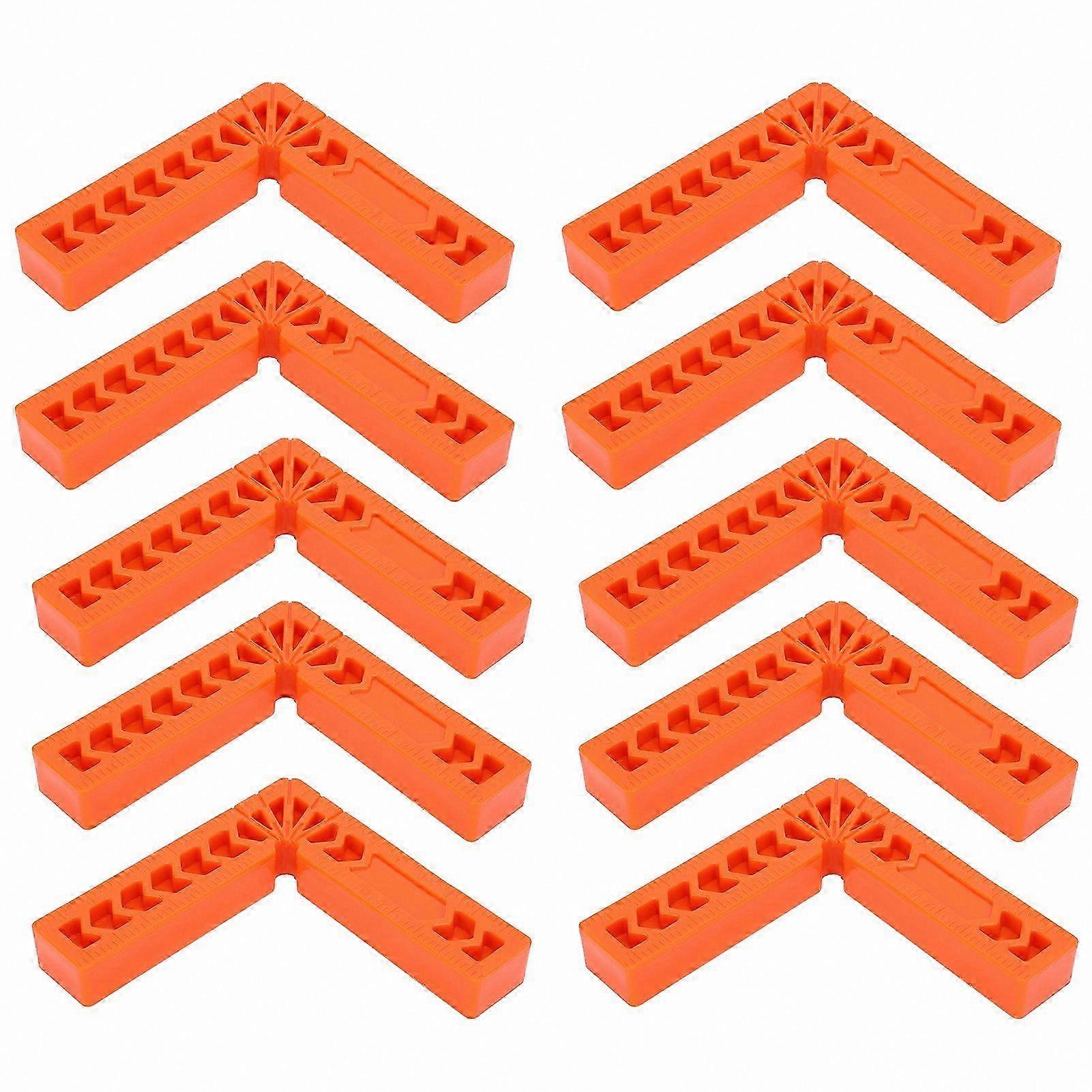 10-Pack Right Angle Positioning Tools for Woodworking, 90 Degree Square Ruler Holders