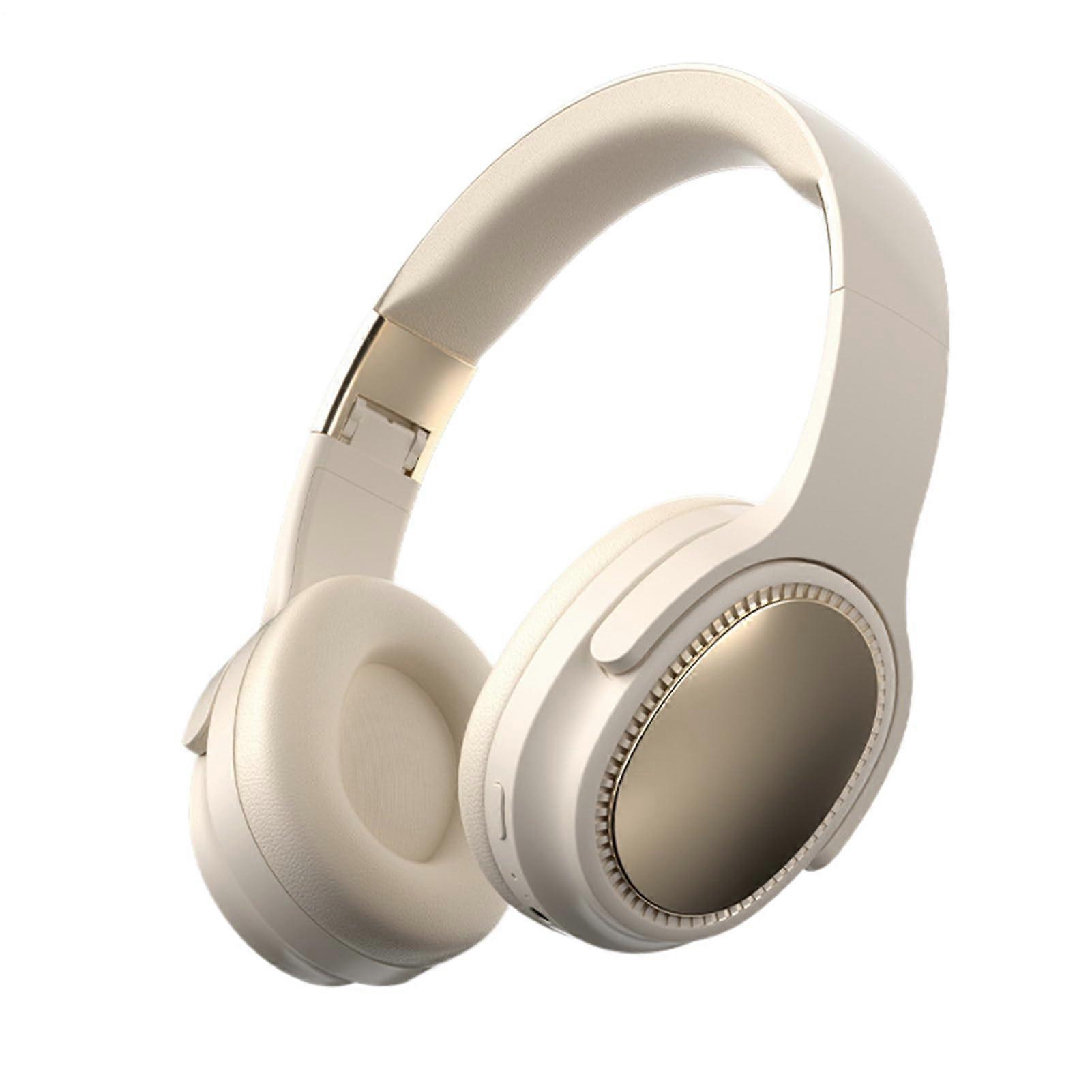 Over Ear Headphones Foldable Wireless Headset Skin Cushions Noise Cancelling For Clear Audio