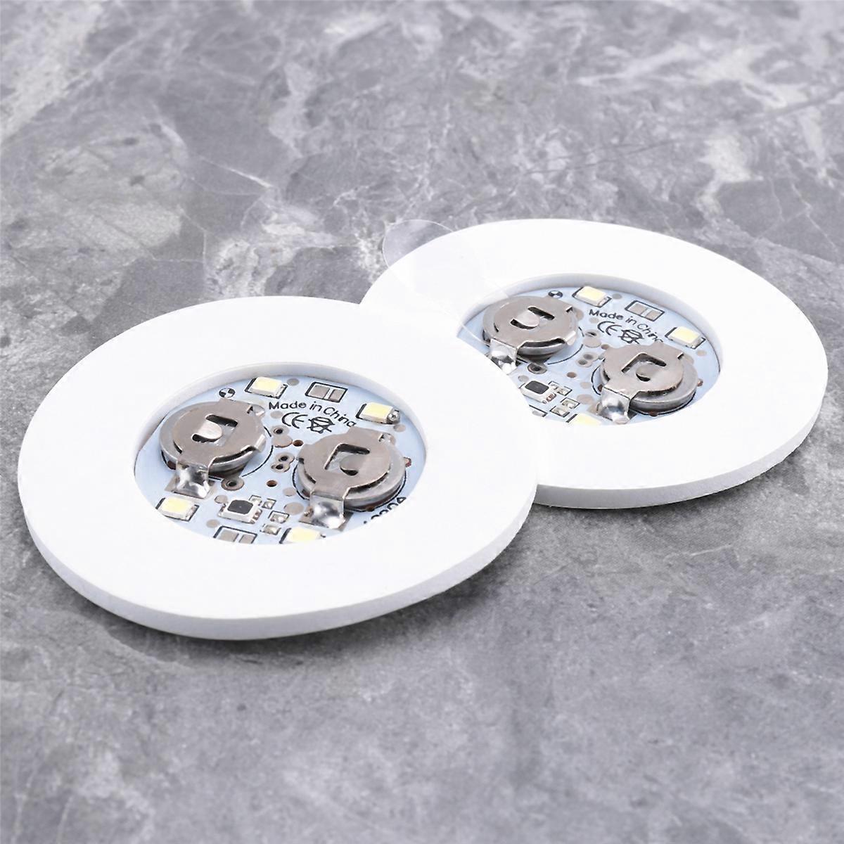 LED Coaster,12 Pack Light Up Coasters,LED Bottle Lights,LED Sticker Coaster Discs Light Up for Flash