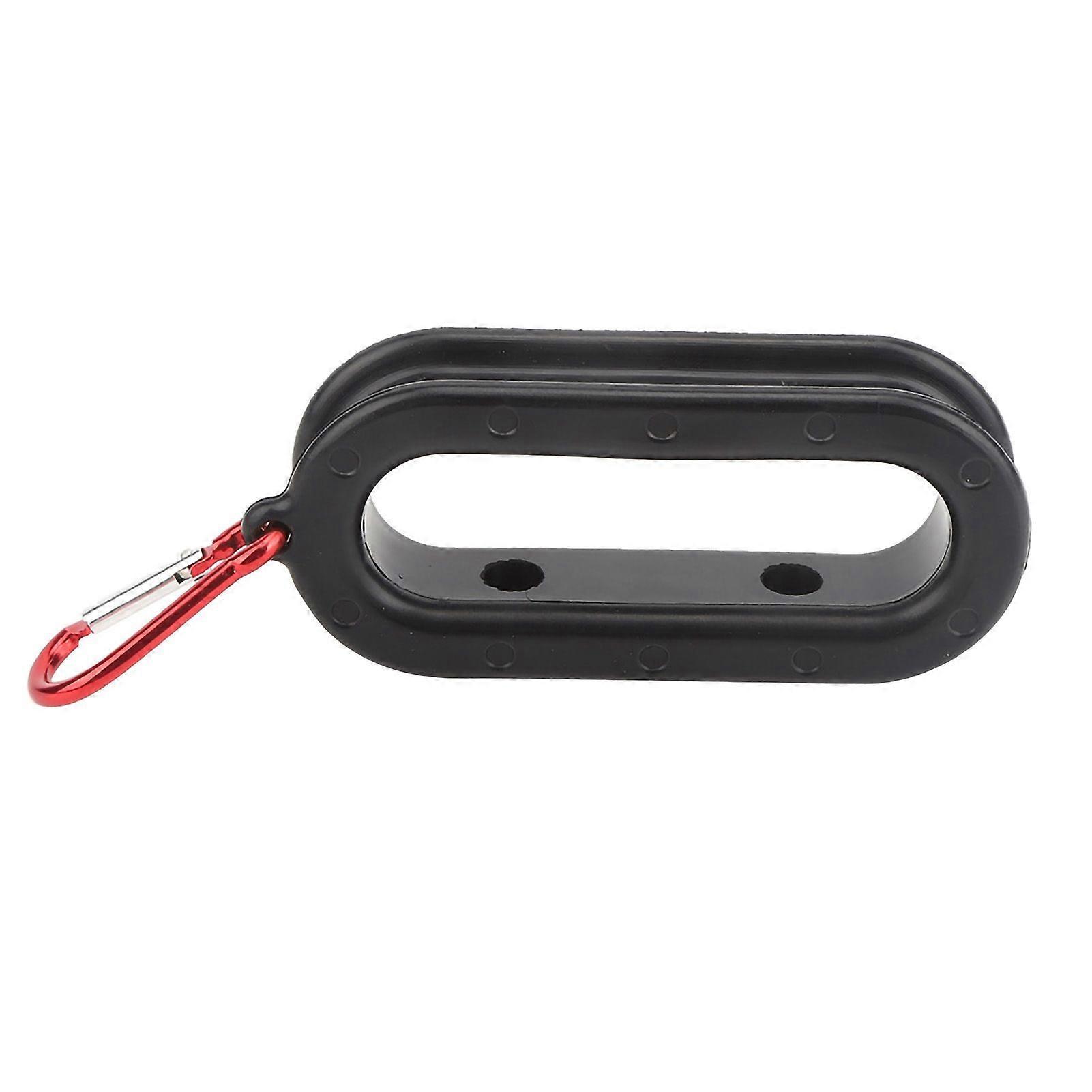 Rubber/Aluminum Alloy Black Red Button Bottom Hanging Fishing Cable Puller Tool Accessory