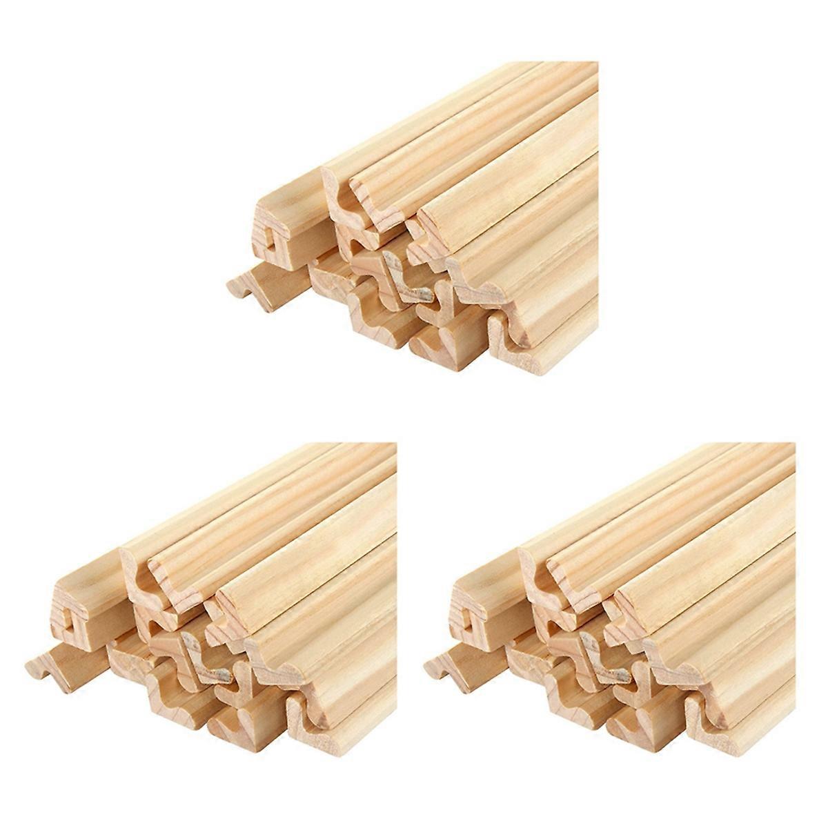 20-Pack Wooden Tile Holders Replacement Rack Letter Racks Trays, 19cm