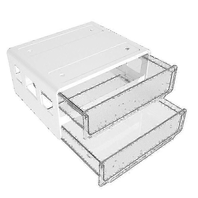 Hidden Self-adhesive Organizer White