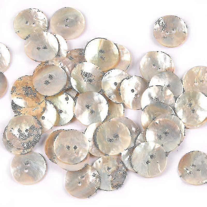 50pcs الطبيعية أم اللؤلؤ قذيفة زر الديكور للملابس الخياطة الملحقات سكرابوكينغ دي الحرف اليدوية الملابس الديكور