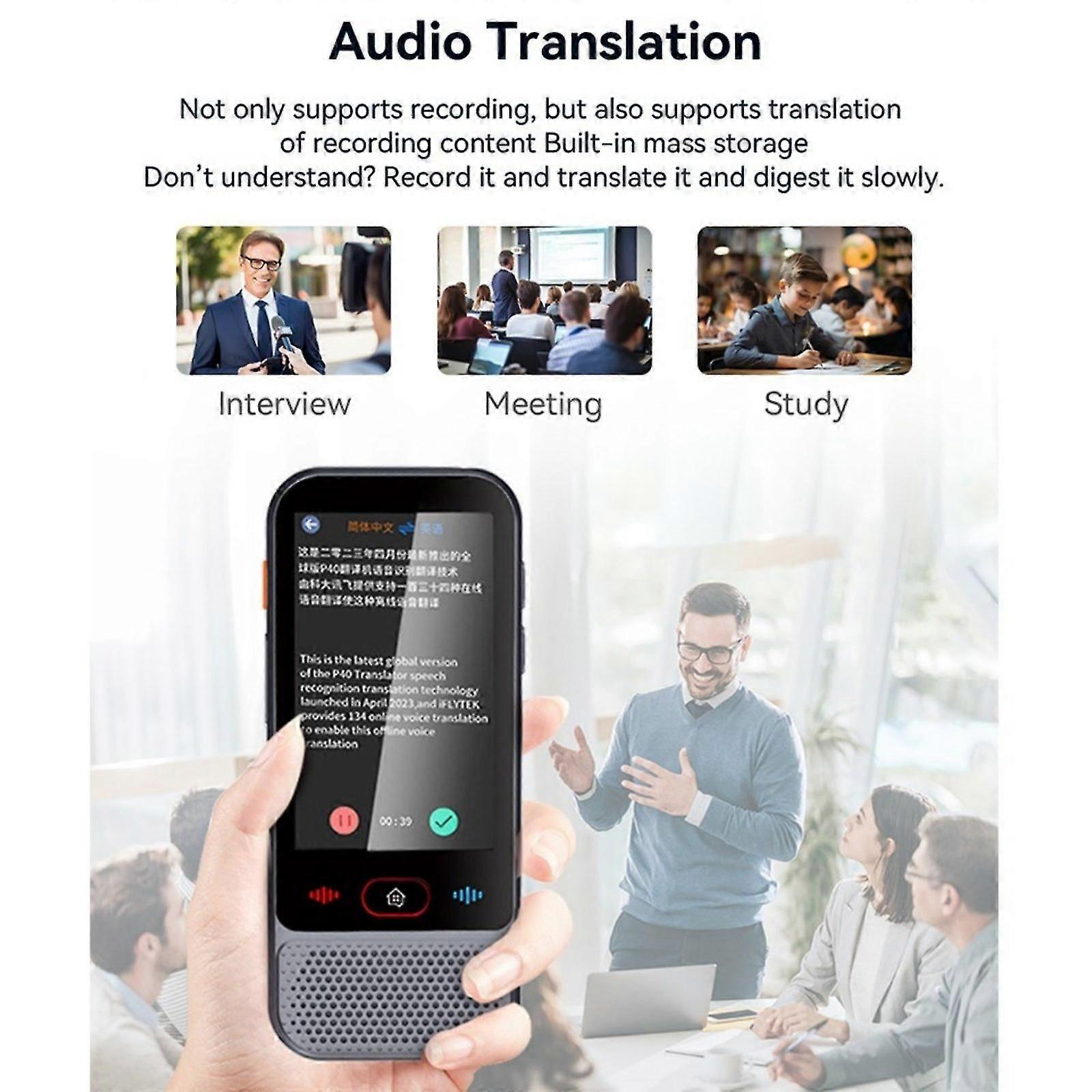 Bisofice Smart Translator 3.1inch IPS High Definition Screen WIFI/Bluetooth Connection FLYE247035