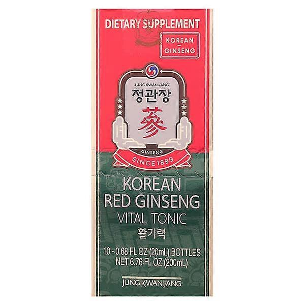 JungKwanJang, Korean Red Ginseng Vital Tonic, 10 Bottles, 0.68 fl oz (20 ml) Each