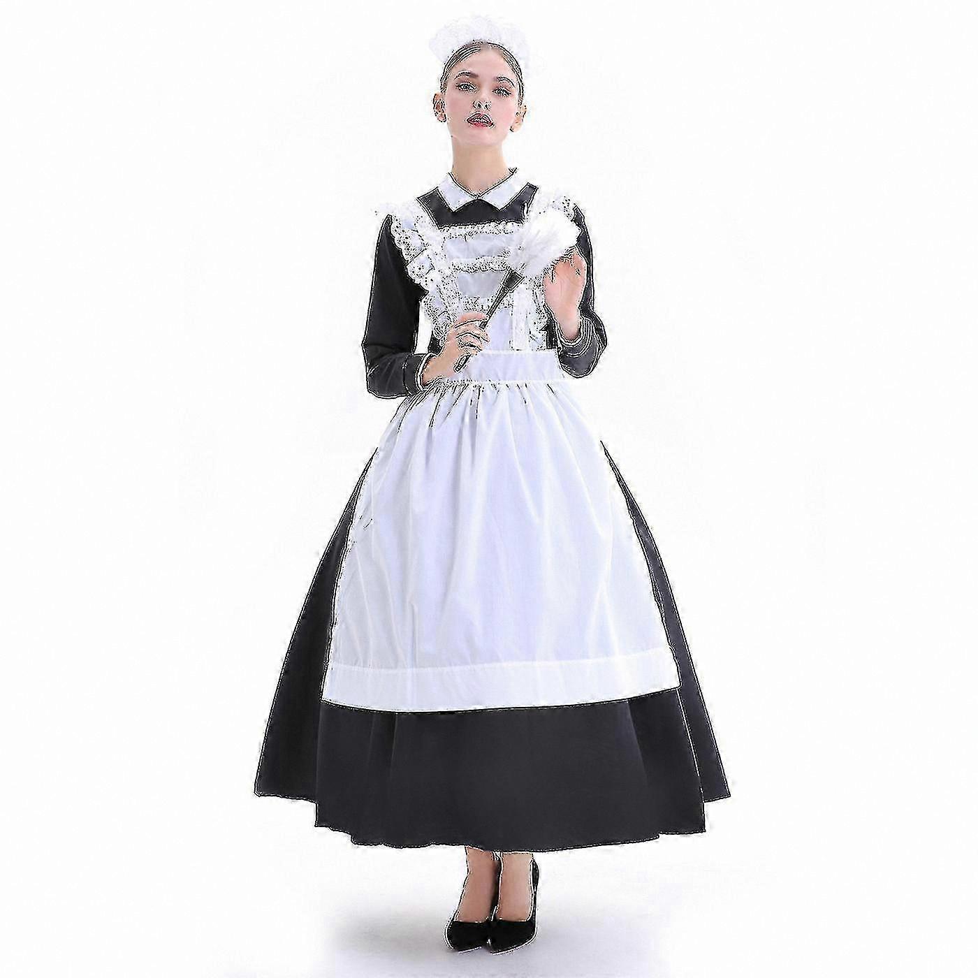 Women's 3-Piece Classic Maid Costume Set