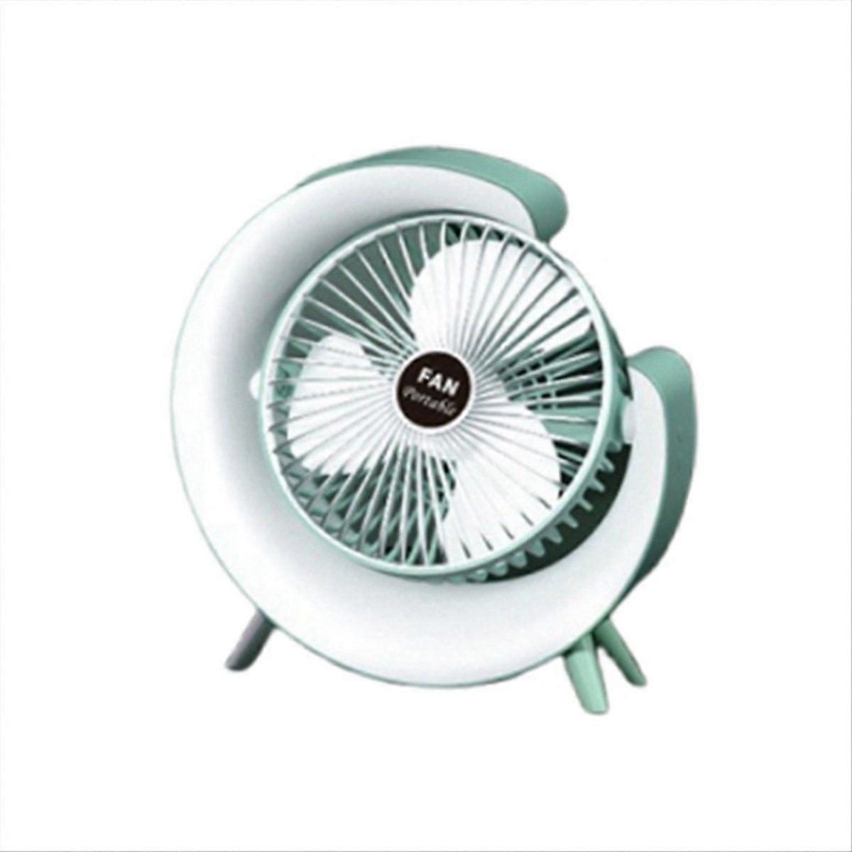 LED Multi-color Desktop Fan, Ambient Light, USB Charging, B