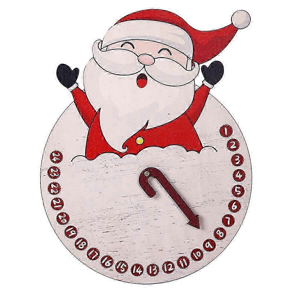 Nativity Decor 24 Days Countdown Calendar Santa Claus Calendar Blocks Home Decor