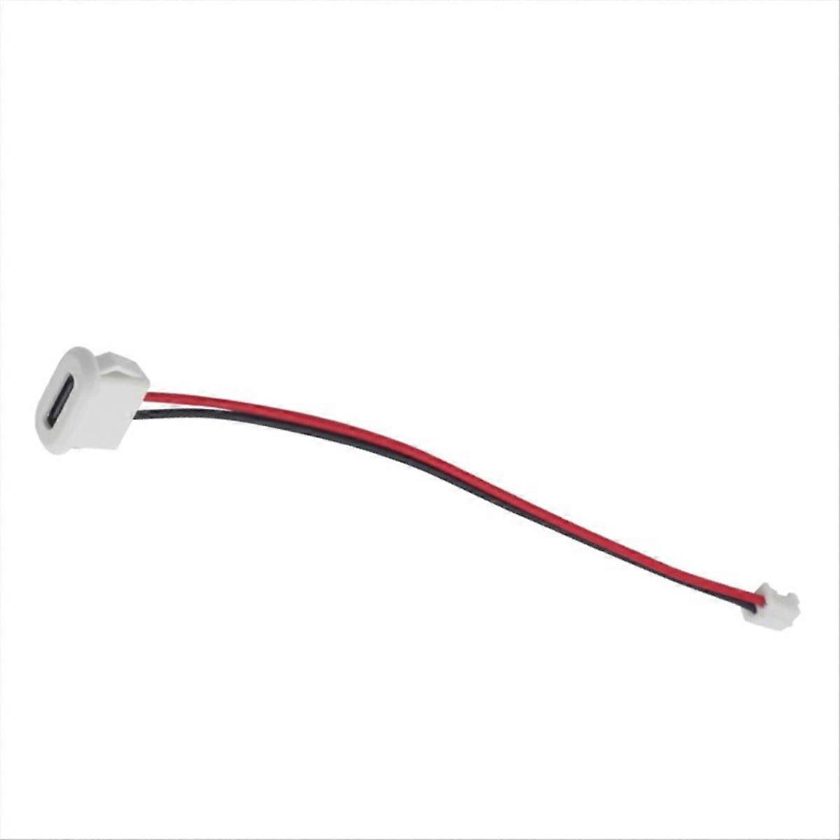 10PCS USB Type C Direct Pressure Welded Wire Connector Jack Female Lamp Toy Charging Port with Card 