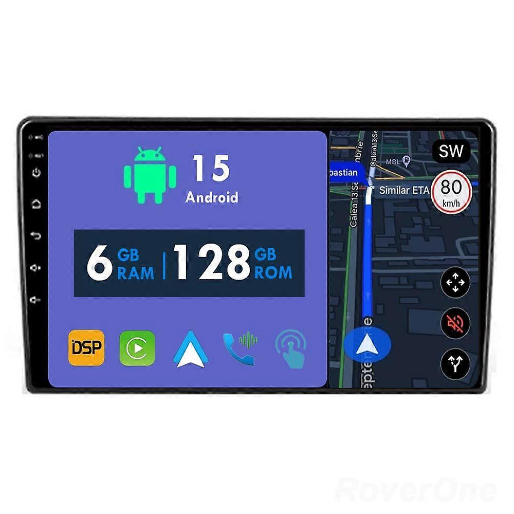 Car Radio 6G+128G CarPlay GPS Navigation Head Unit for Toyota Town Ace 2008 - 2023 Android Auto Bluetooth Stereo Touch Screen