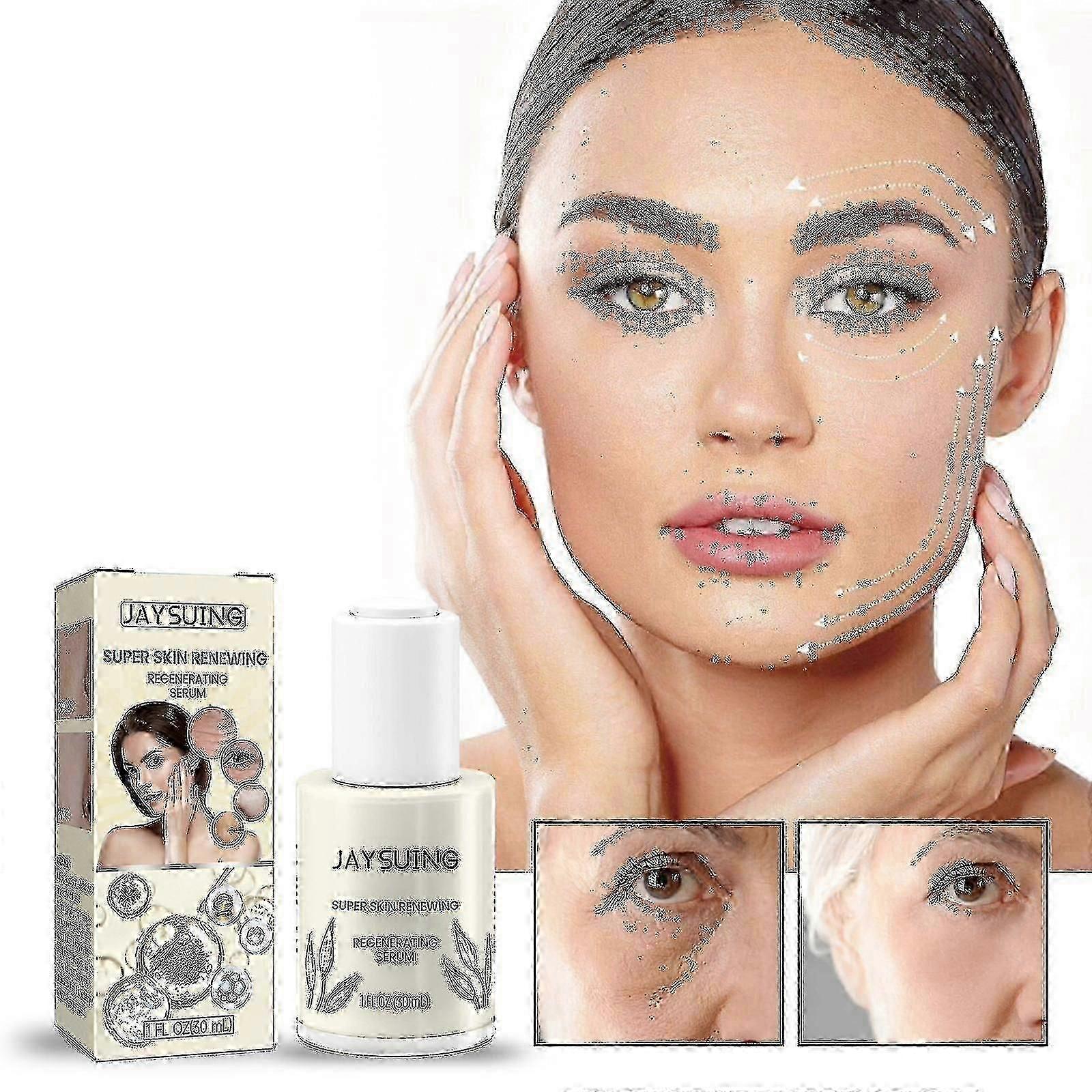 يقلل Jaysuing Anti-Aging Facial Essence من الخطوط الدقيقة وترطيب وشد ورفع جوهر العناية بالبشرة المضاد للتجاعيد -3225342976654
