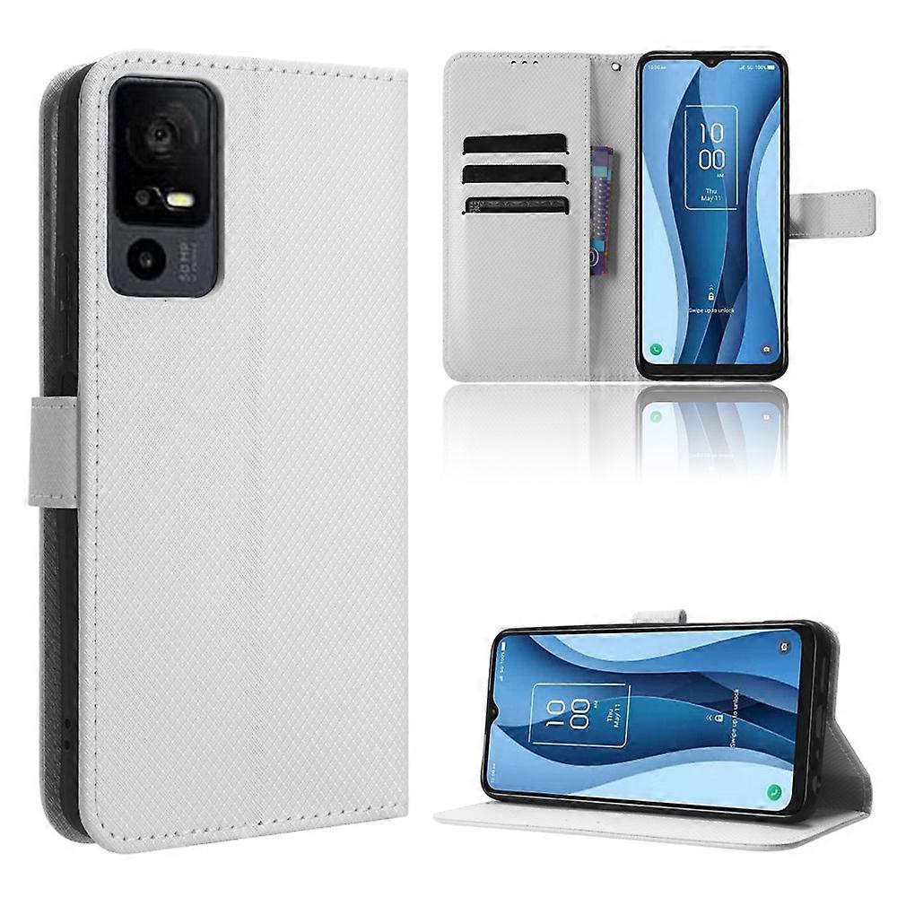 Capa de couro com textura de diamante para celular