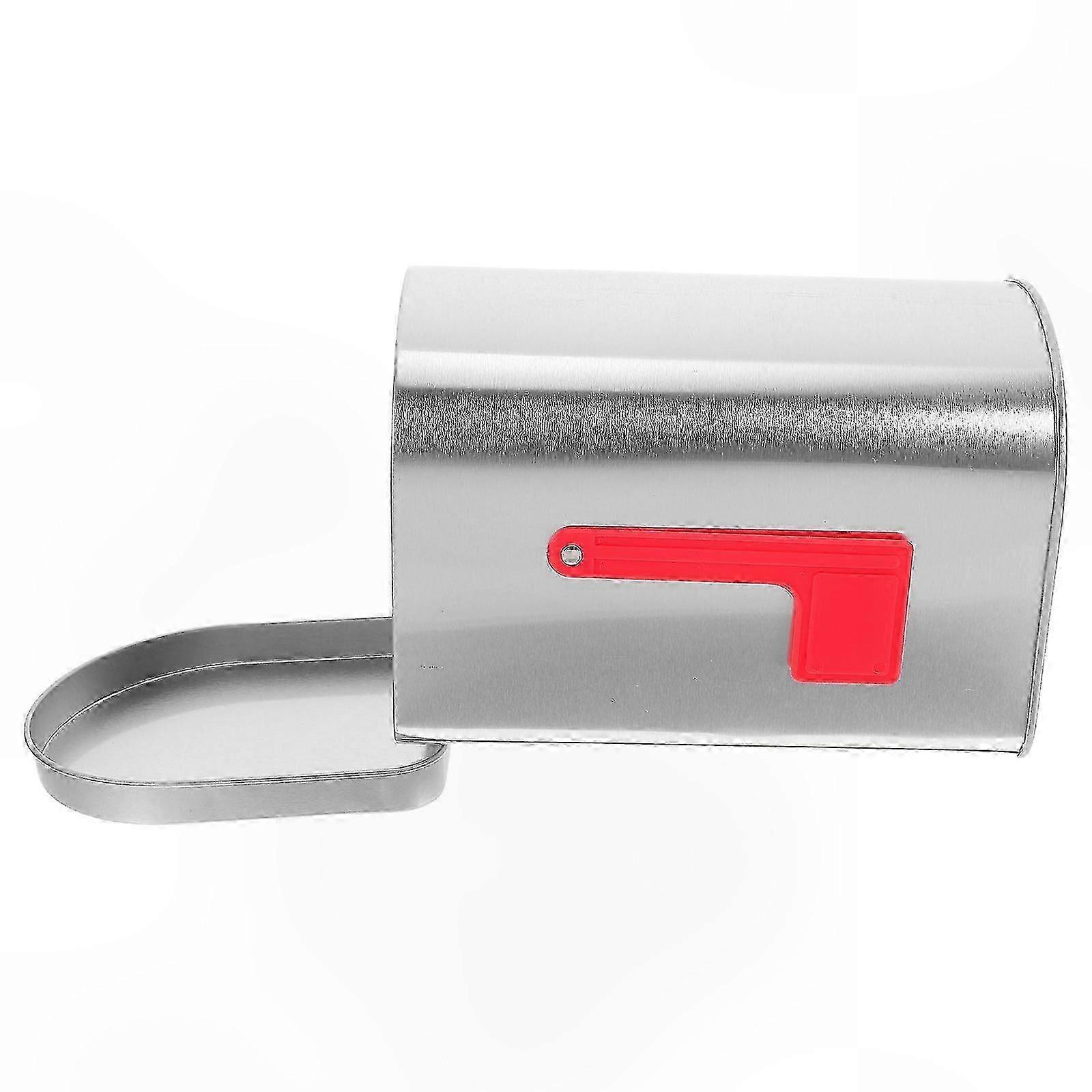 Rectangular Tinplate Toy Mailbox for Kids DIY Craft and Greeting Card Exchange 1 Pack