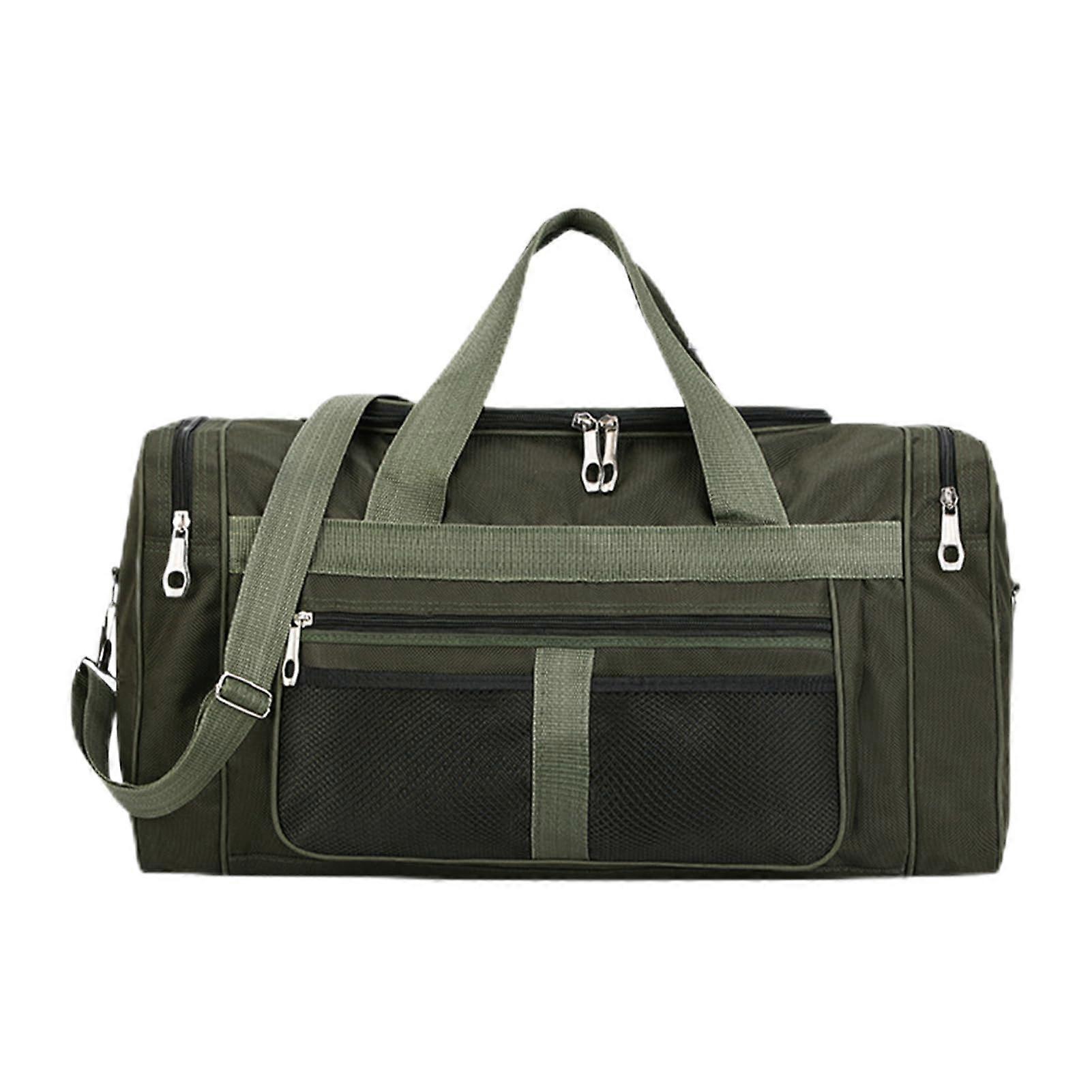 Training Bag Large Capacity Duffel Waterproof With Shoe Compartment For Men Light Green