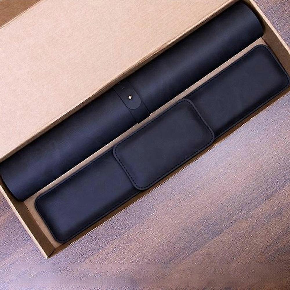 3Pcs / Set 70 x 35cm Crazy Horse Texture Leather Mouse Pad Ergonomic Support Memory Foam Keyboard Wrist Rest Set