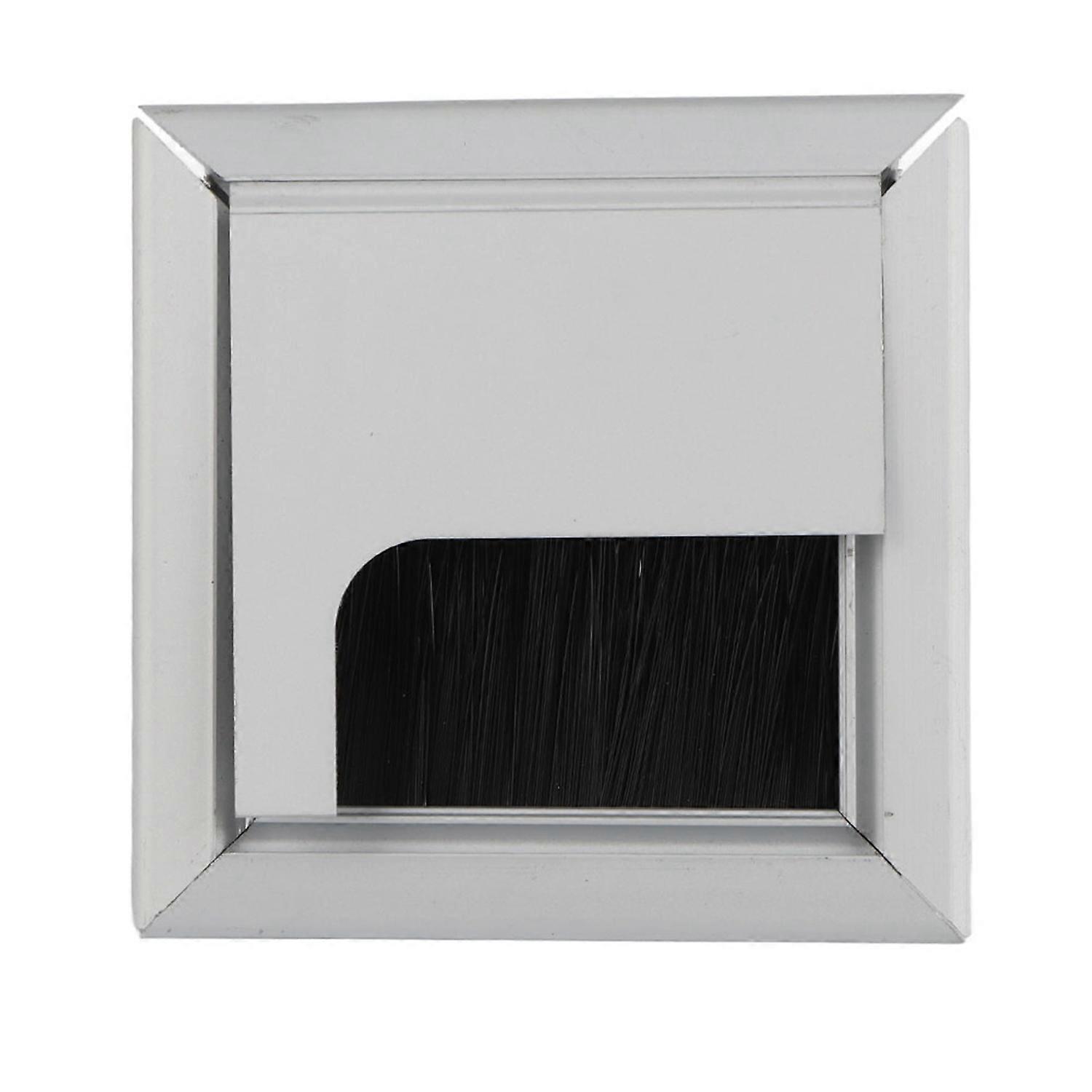 Square Aluminium Desk Computer Wire Cable Tidy Outlet Insert Hole Top Cover