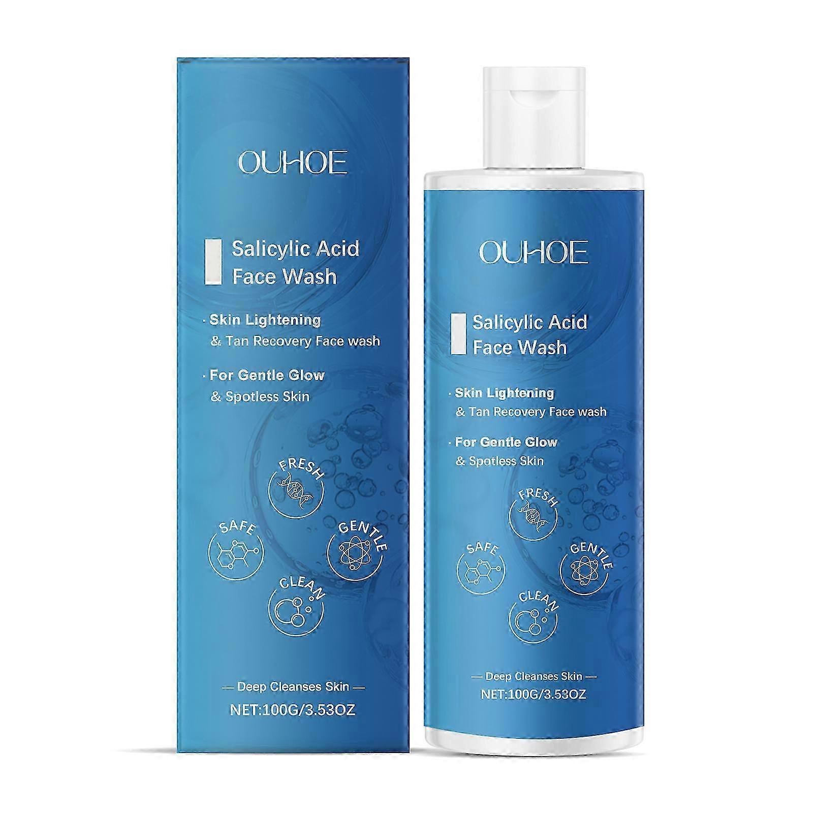 Salicylic Acid Facial Cleanser for Pore Clearing , Acne Reduction  Gentle, Rich Foam, Suitable for Sensitive Skin, Daily Deep Cleansing , Moisturizing