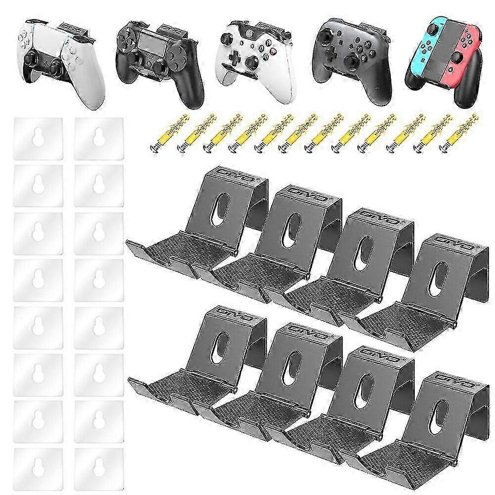 4 Pcs Game Controller Stand Holder For Ps4 Controller Wall Mount Headphone Holder Universal Foldable Design Gamepad Holder