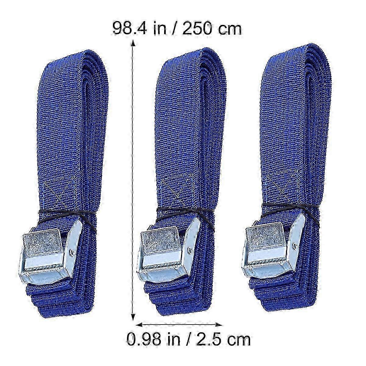 Nylon Lashing Straps for Cargo Tie Down with Buckle Quick Release 8Pcs Edition 1105