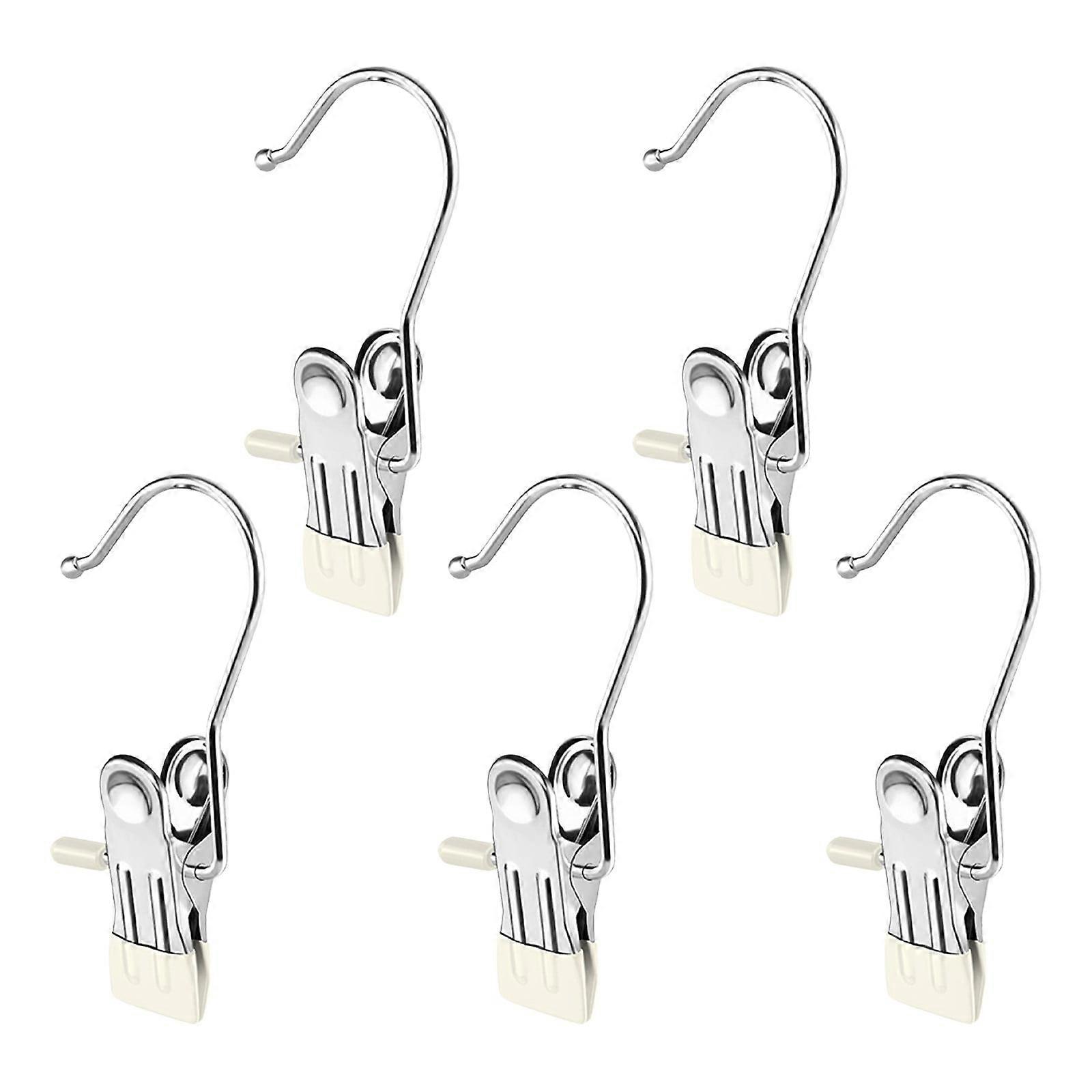 HKUKY Boot Hanger For Closet, Laundry Hooks With ClipsPortable Multifunctional Hangers Single Clip Space Saving For Jeans, Hats, Tall Boots, Towels