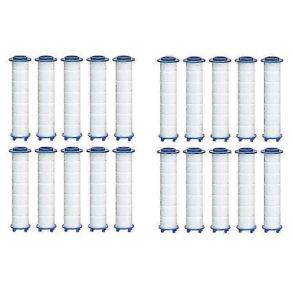 20Pcs Replacement Shower Filter suitable for Hard Water - High Output Shower Water Filter To Remove Chlorine Edition 1110