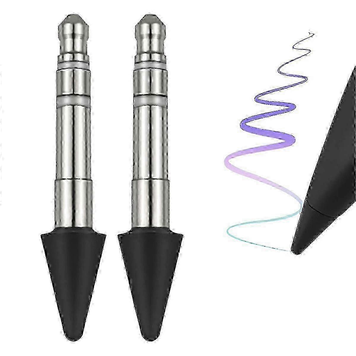 2PCS Slim Pen Tips Replacement , Real-Time Sensitivity Replacement Nibs Fits for Slim TOP