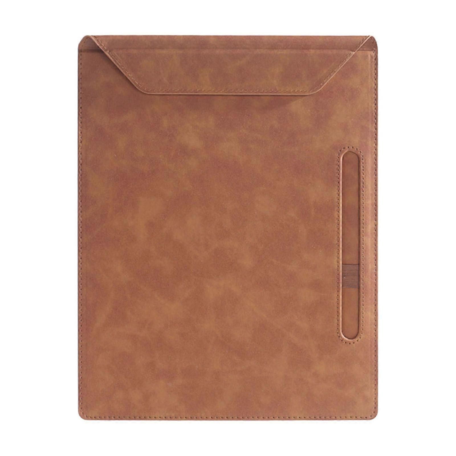 Luckky PU Leather Magnetic Clipboard 13"x10" A4 Writing Pad with Pen Slot, compatible with A4 Sheets, Brown