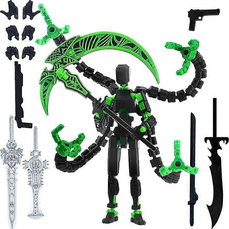 Titan 13 Action Figure 3D Printed T13 Multi-Jointed Movable Robot With Full Articulation Lucky 13 Action Figure Nova 13 Action