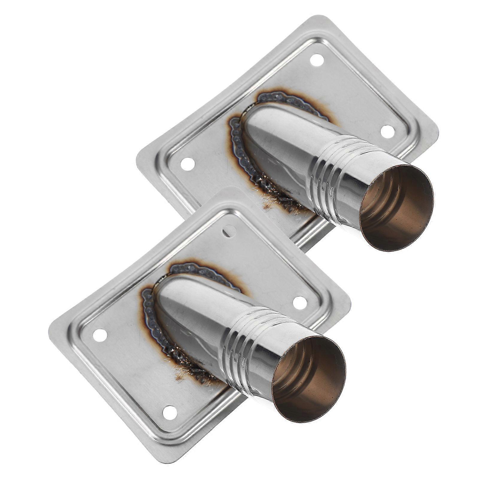 Extension Pole Threaded Tip for Mop Handle Adapter Metal 2Pcs Pack