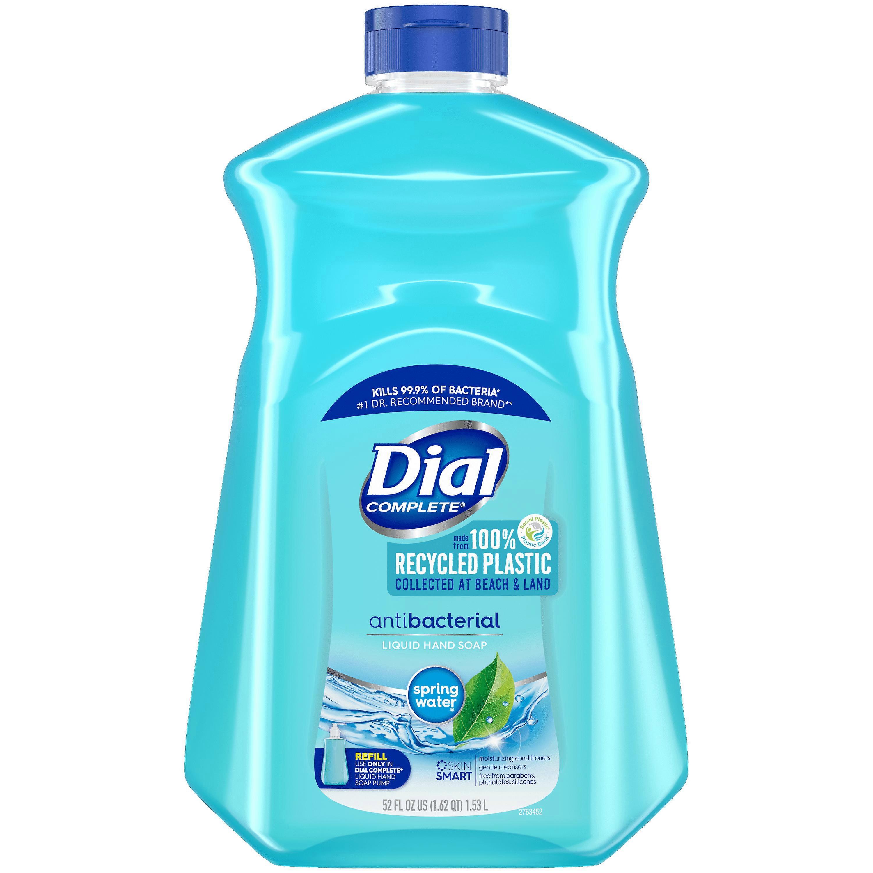 ダイヤル抗菌液体ハンドソープ詰め替え、湧き水、52オンス